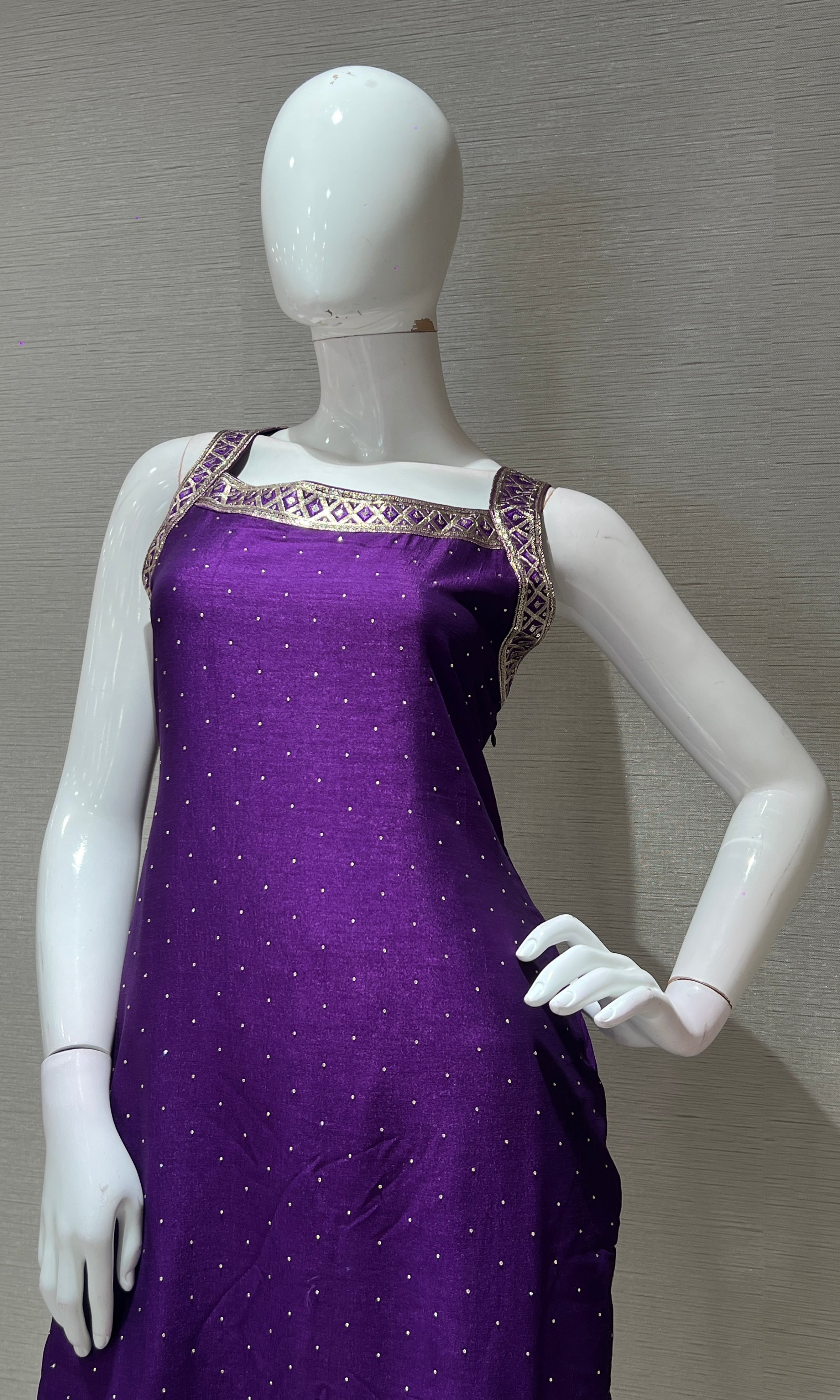 Purple ETHNIC GOLDEN kurta set