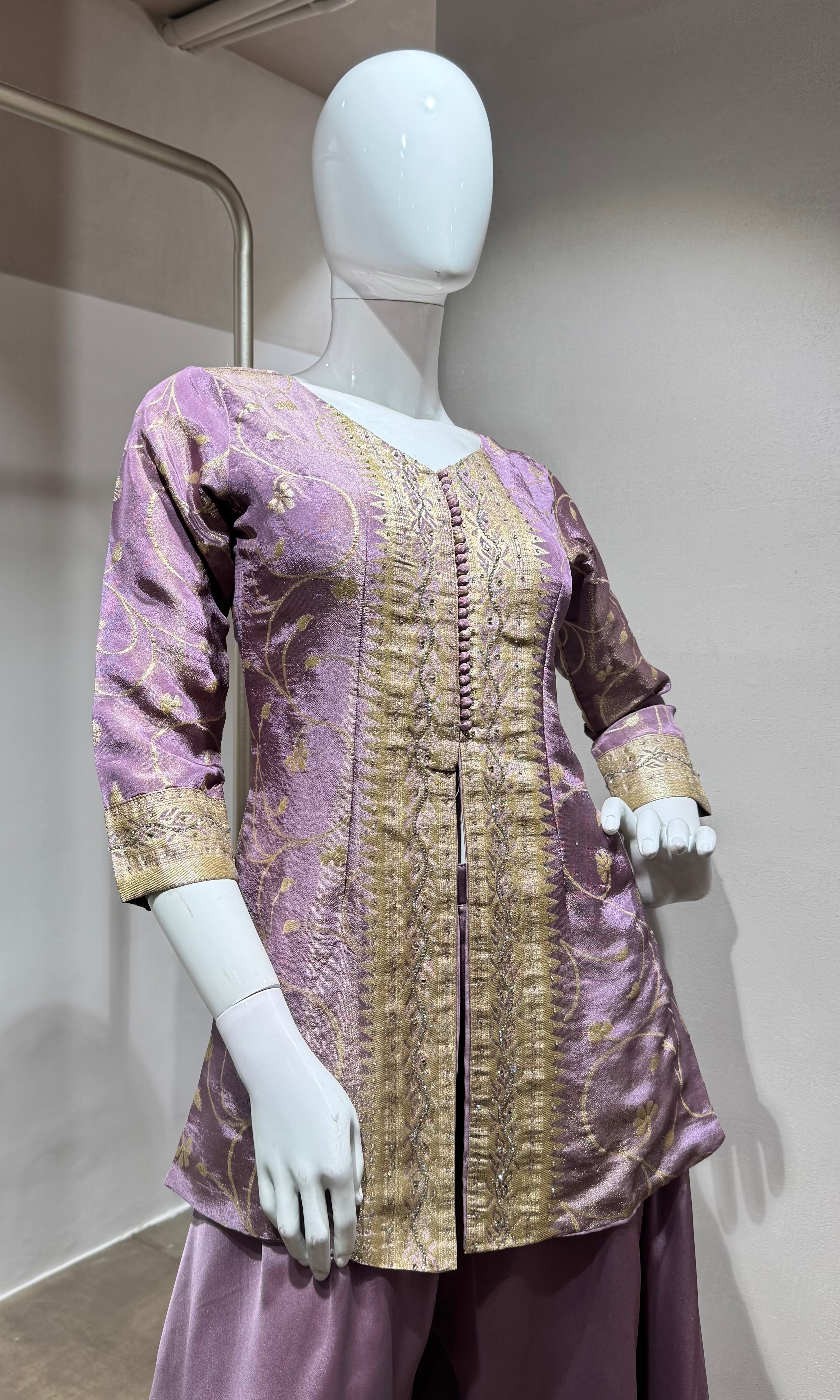 Lilac elegant palazoo set