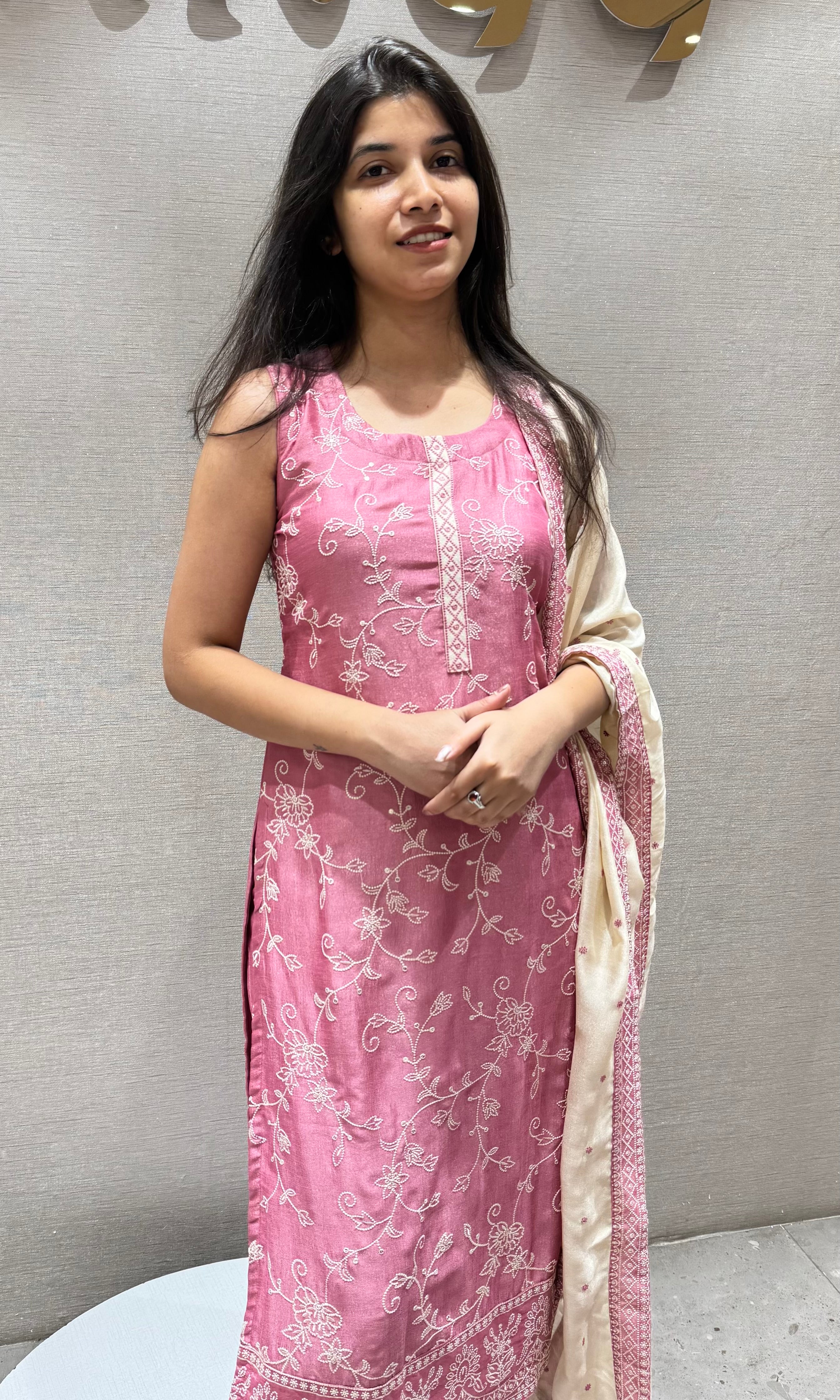 ROSE pink kurta set
