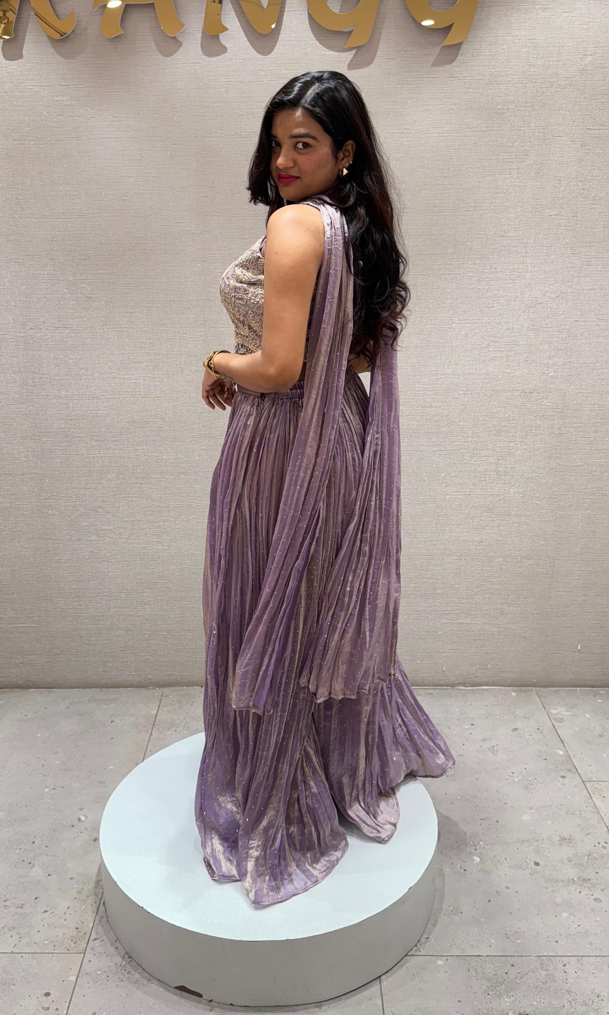 Lavender EMBROIDERED palazzo SET