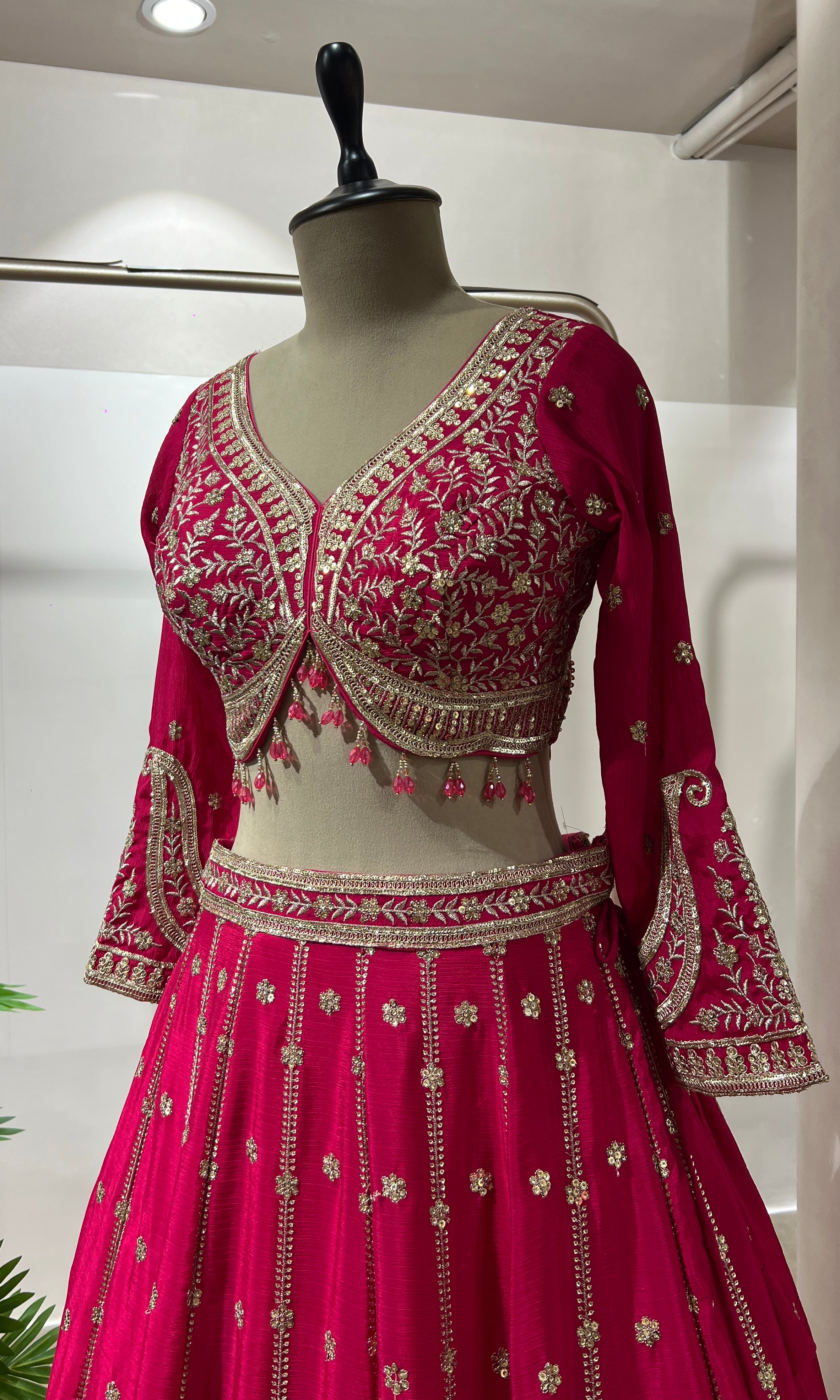 RANI GOLDEN ETHNIC LEHENGA
