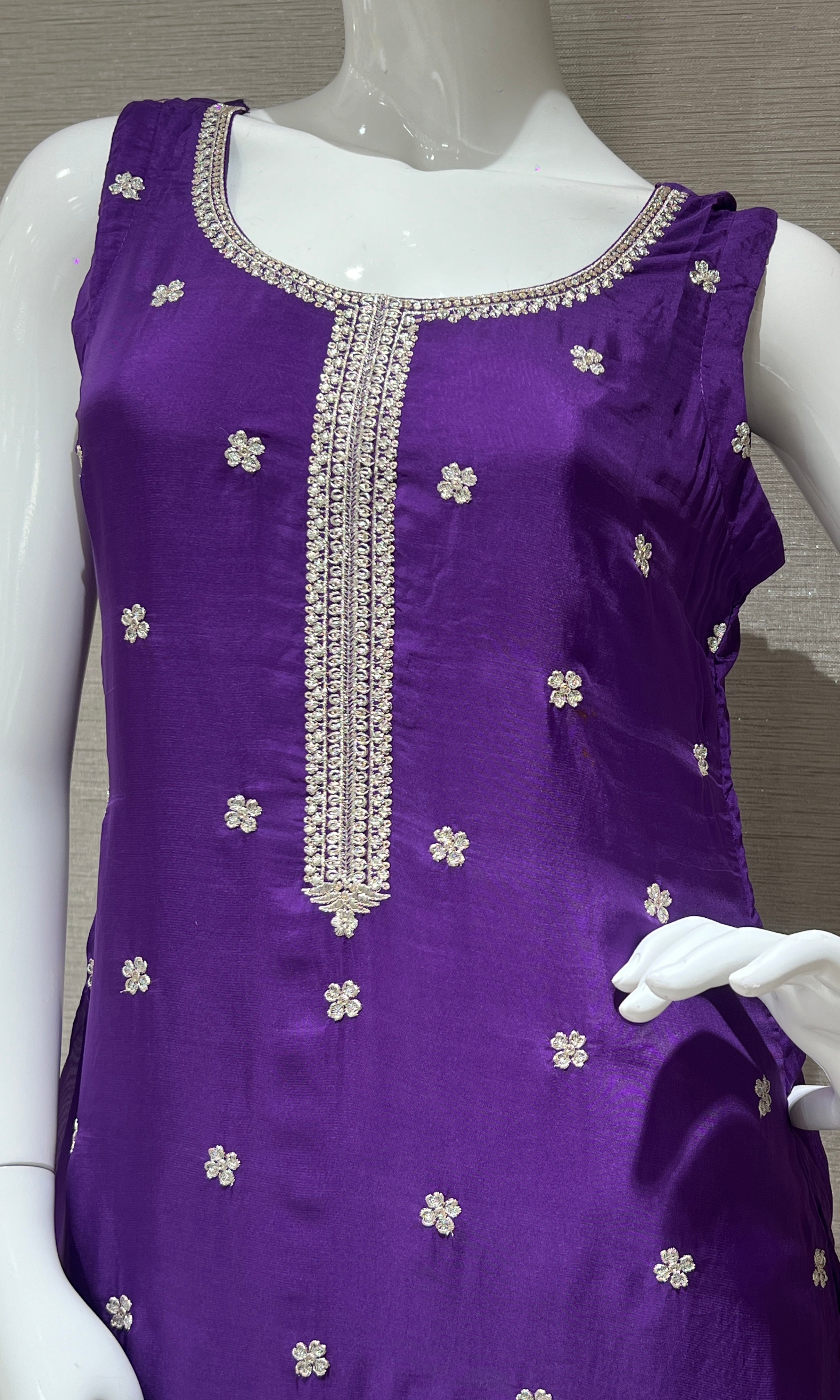 Purple kurta set