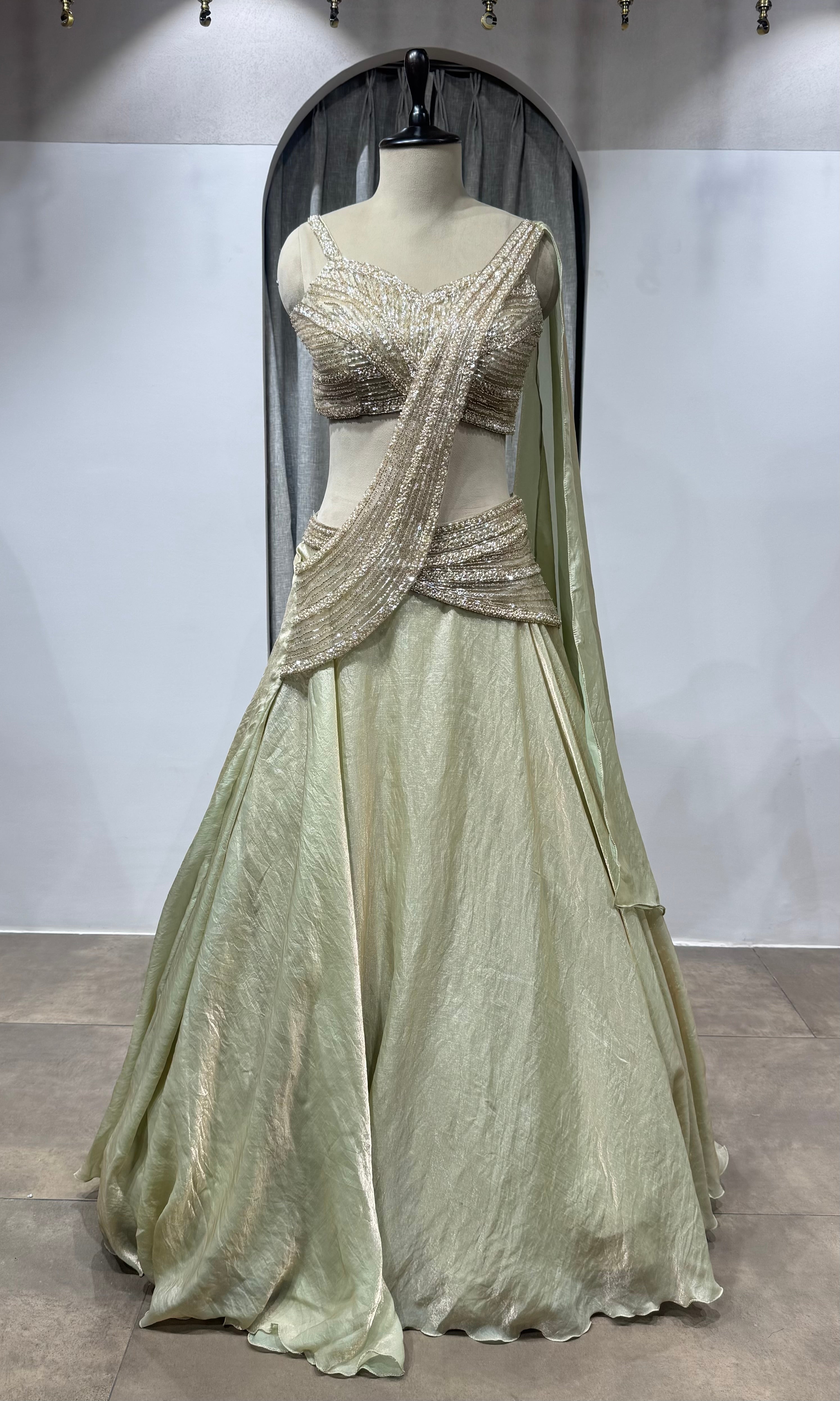 Glam Gold Embroidered Lehenga