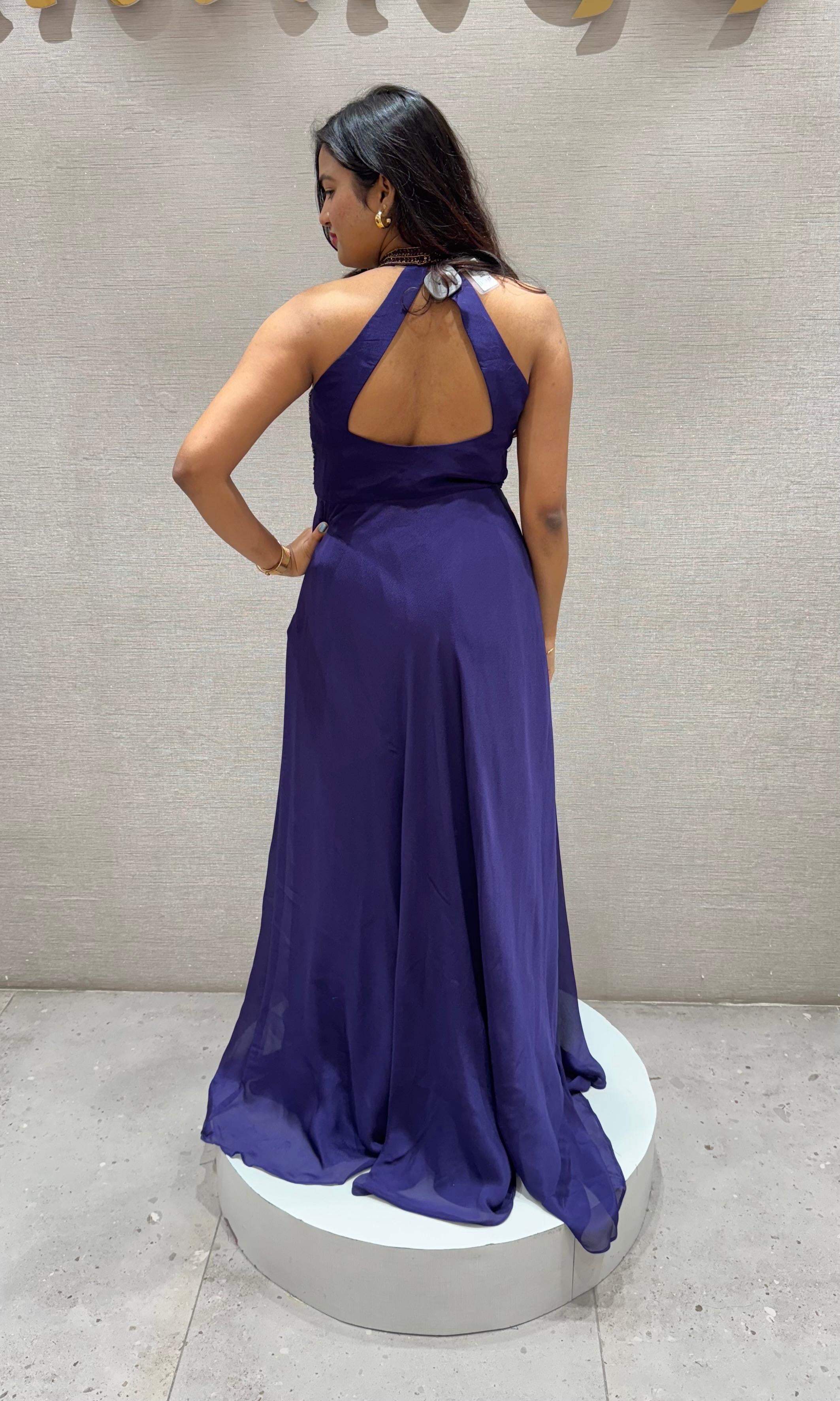 Purple ANARKALI LONG DRESS