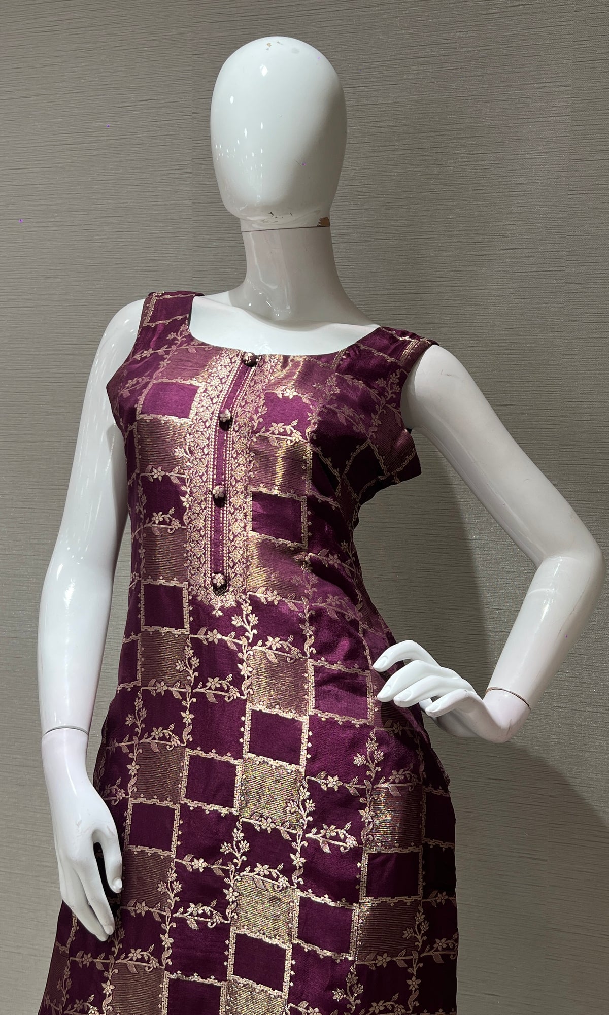 Wine kurta set