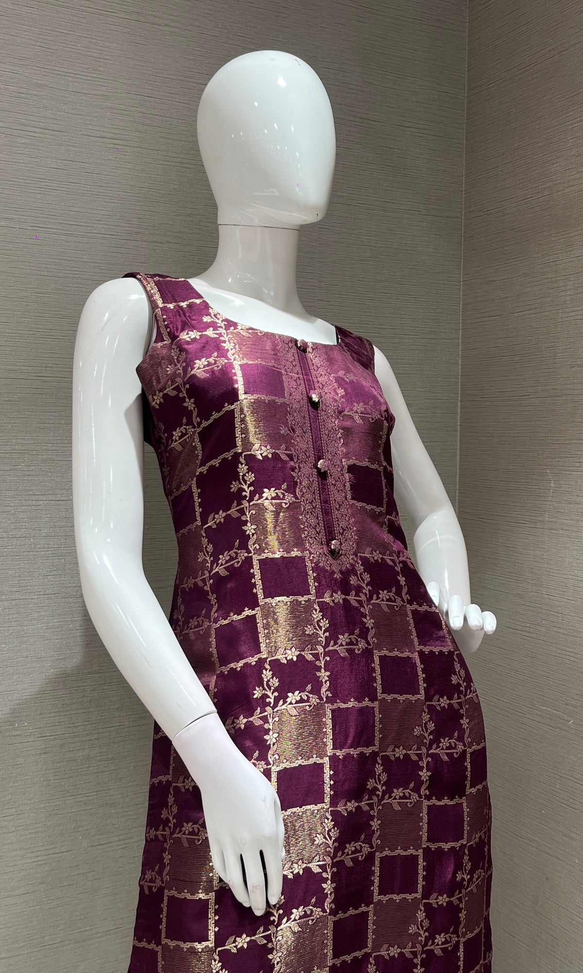 Wine kurta set