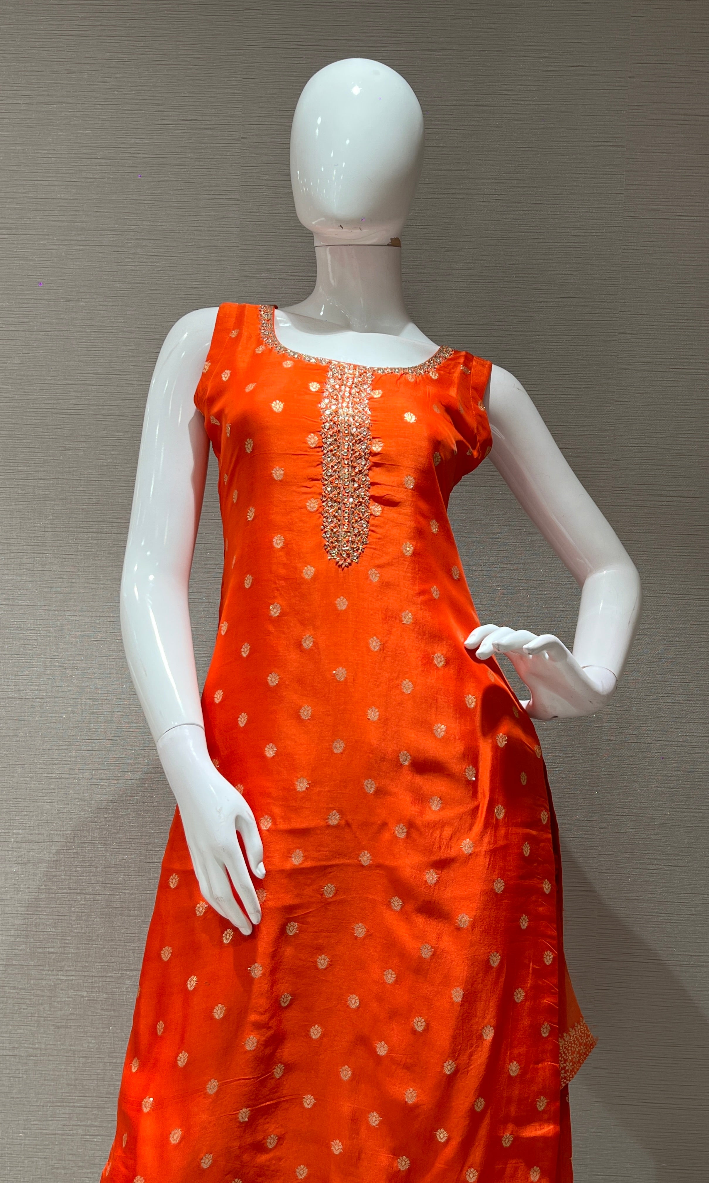Radience Orange kurta set