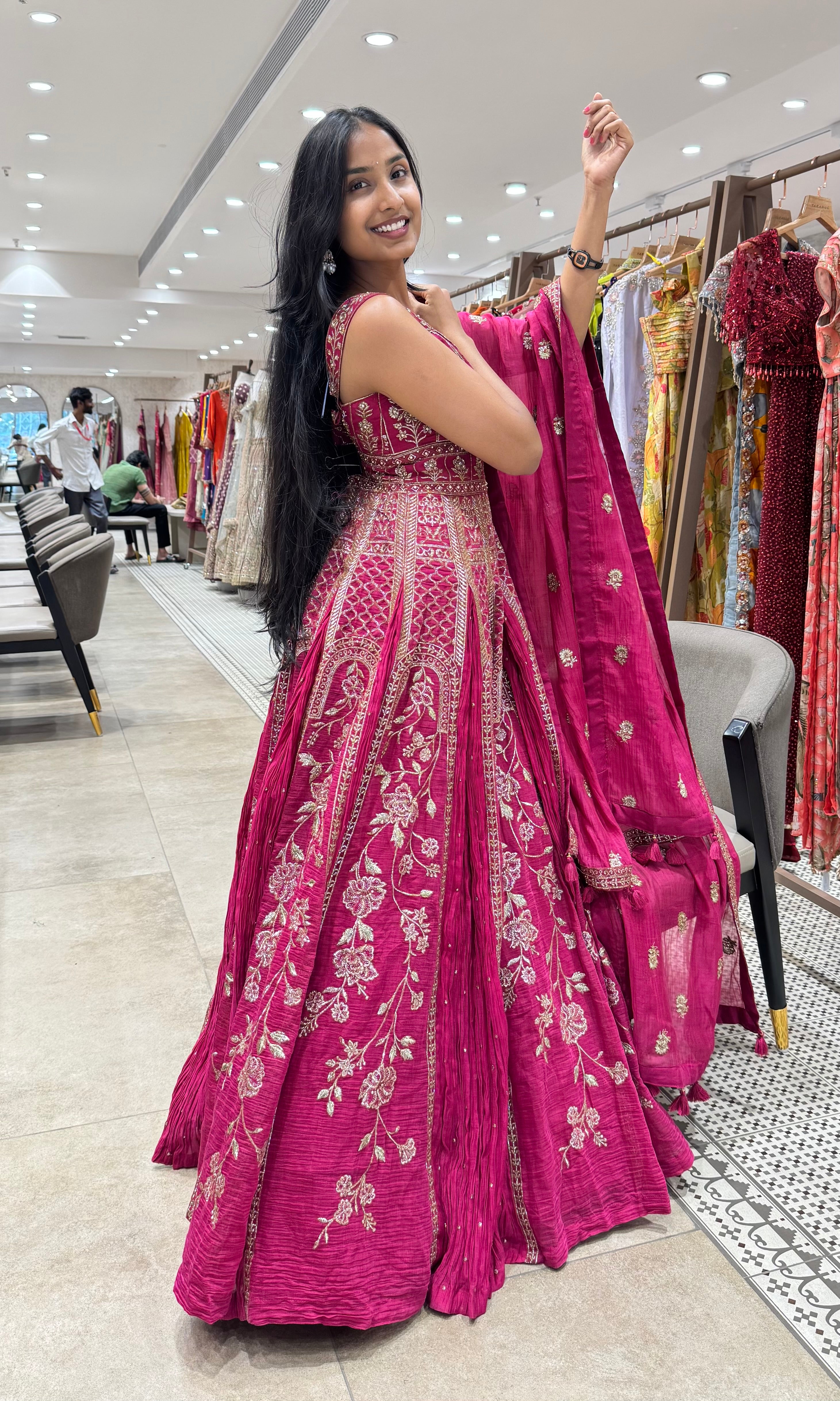 RANI EMBROIDERED ANARKALI SET