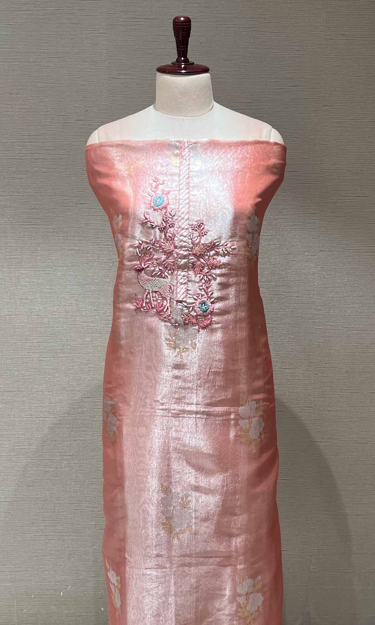 Pink dress material
