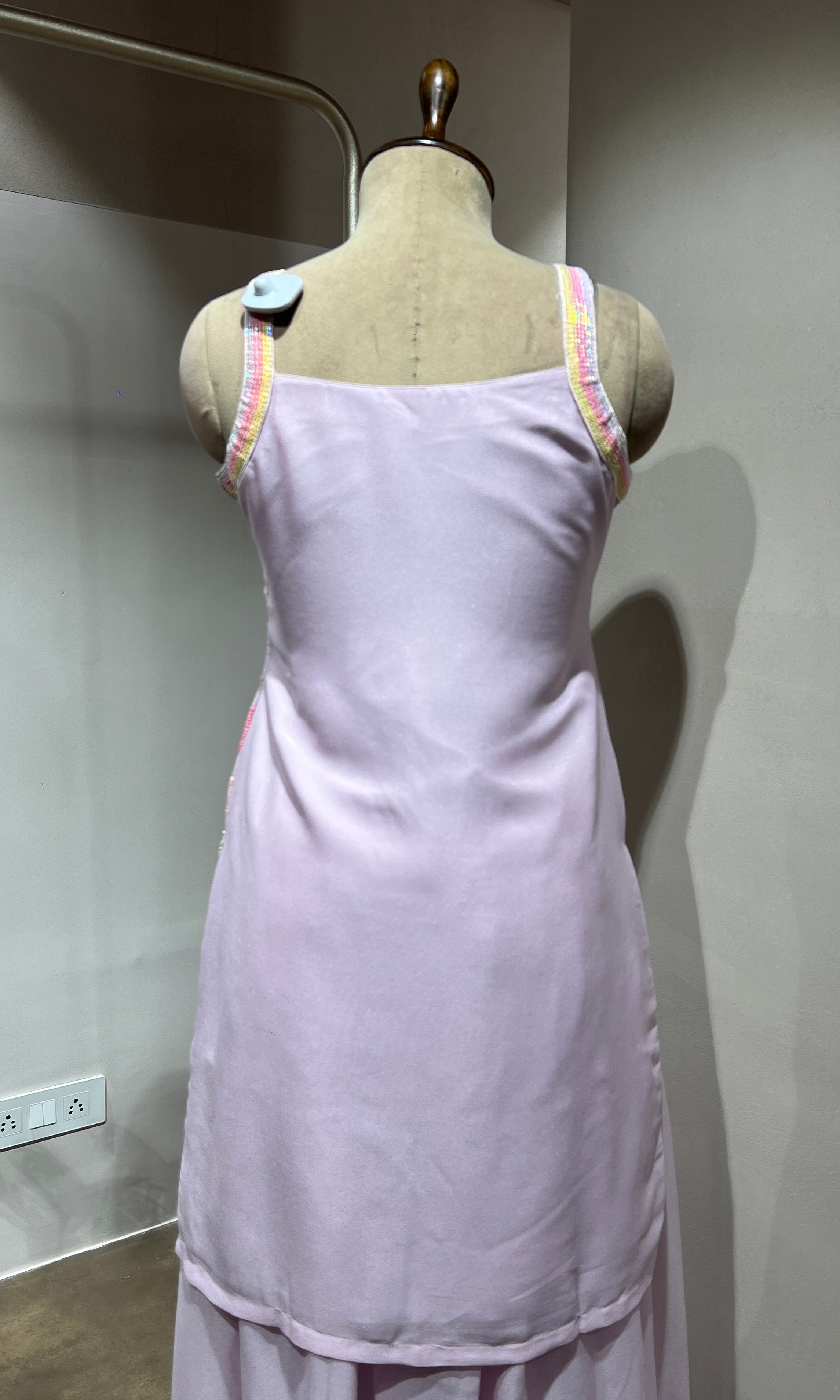 Lavender Bloom Chikankari SHARARA Set
