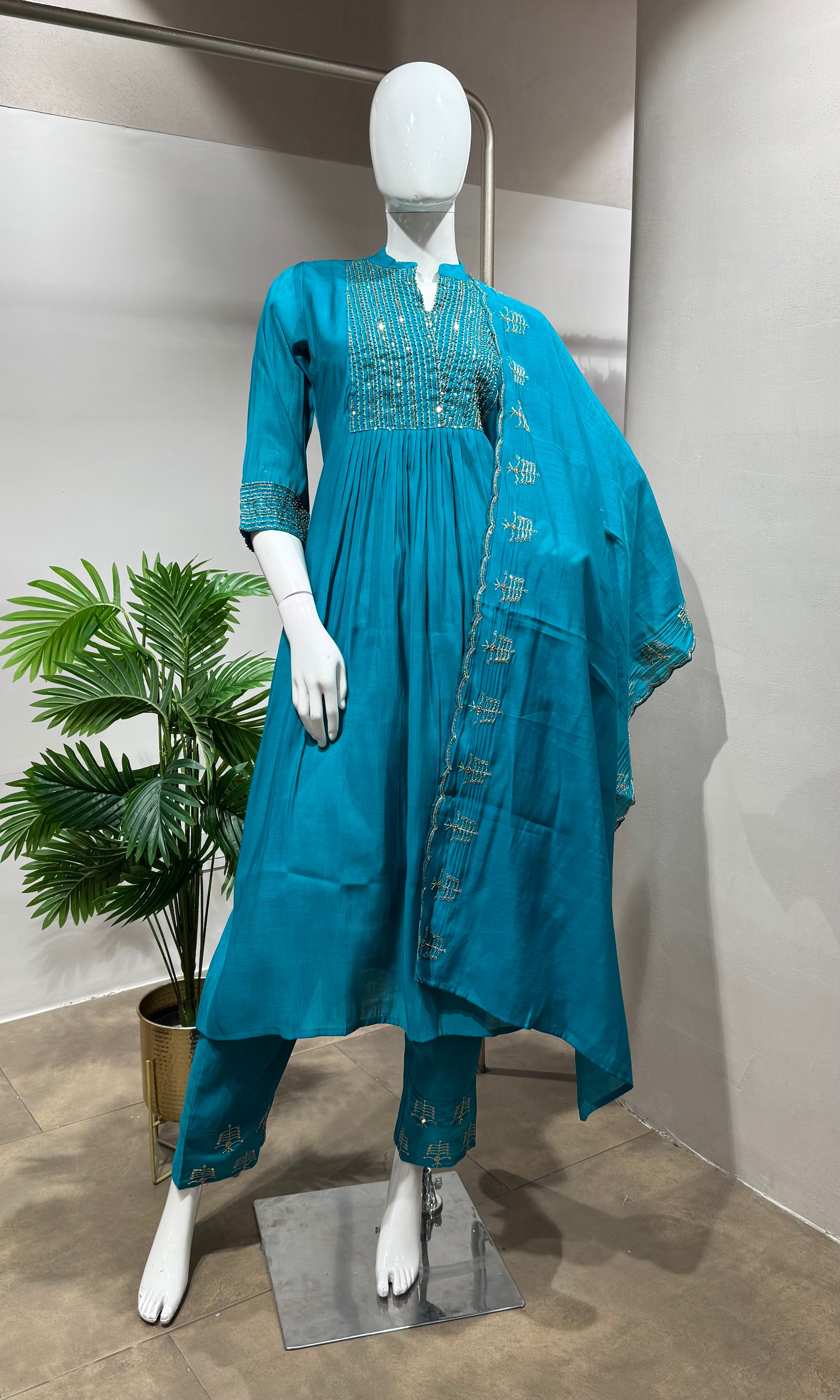 Rama Embroidered Kurta & Trouser Set