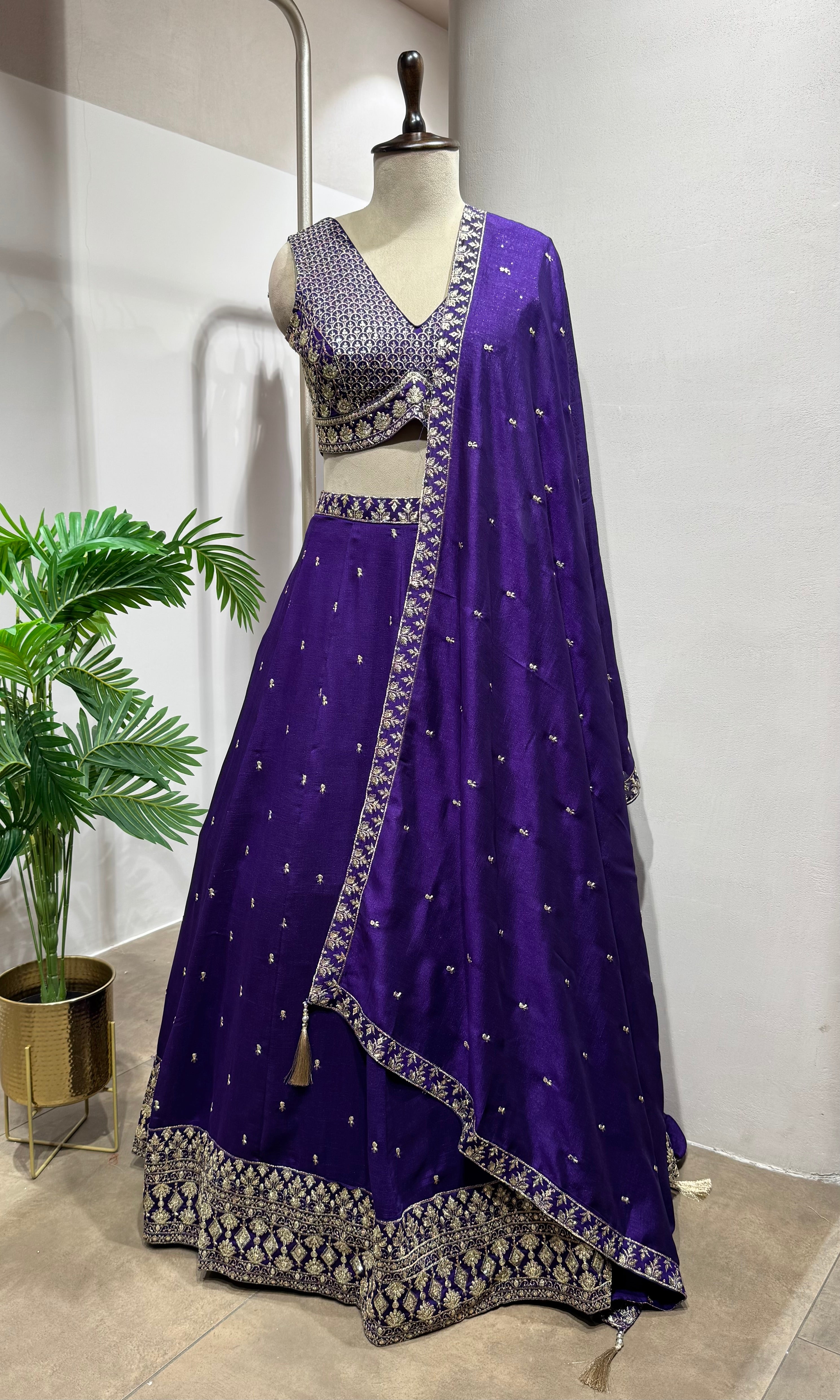 Purple elegant Lehenga choli