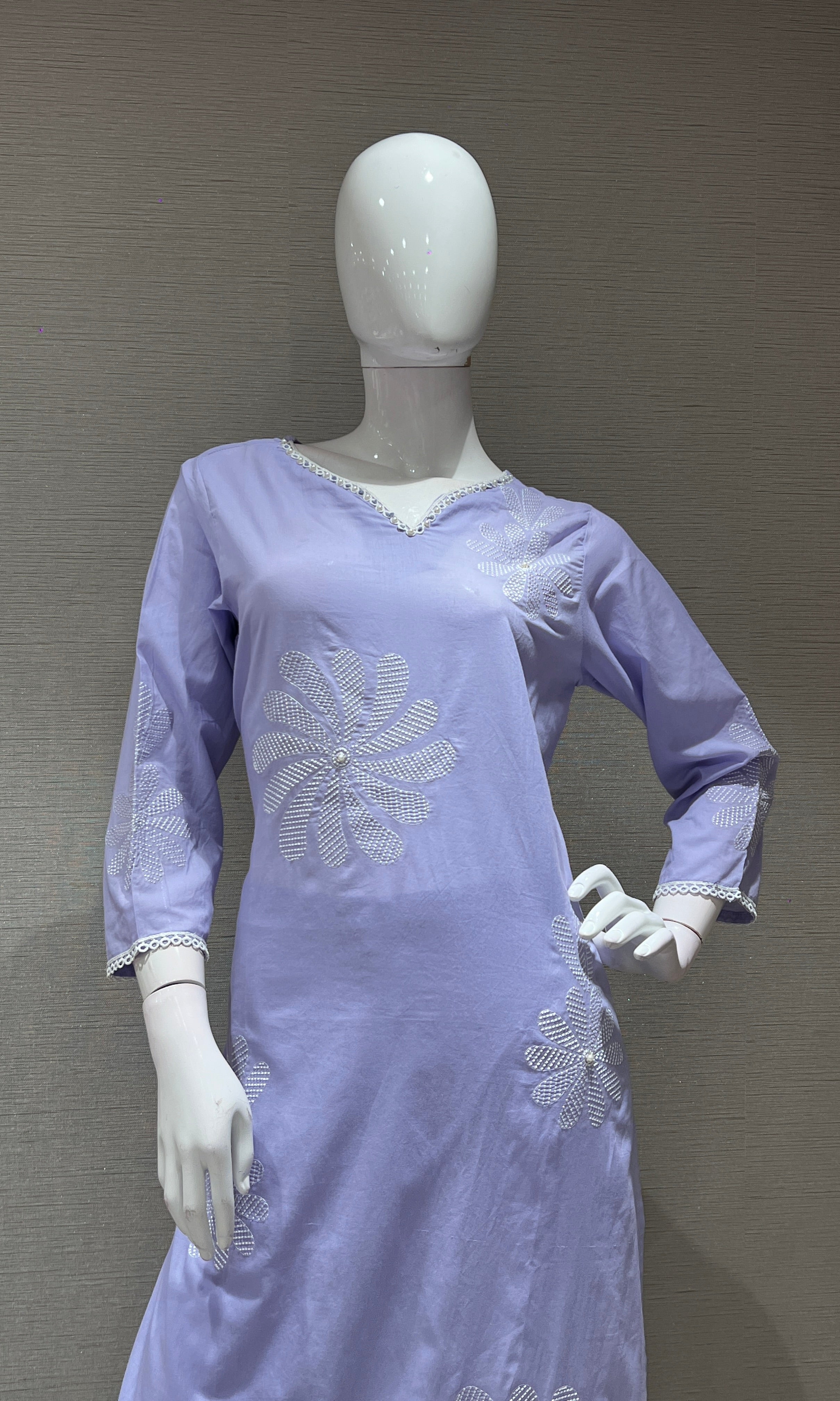 Lavender FLORAL KURTA SET