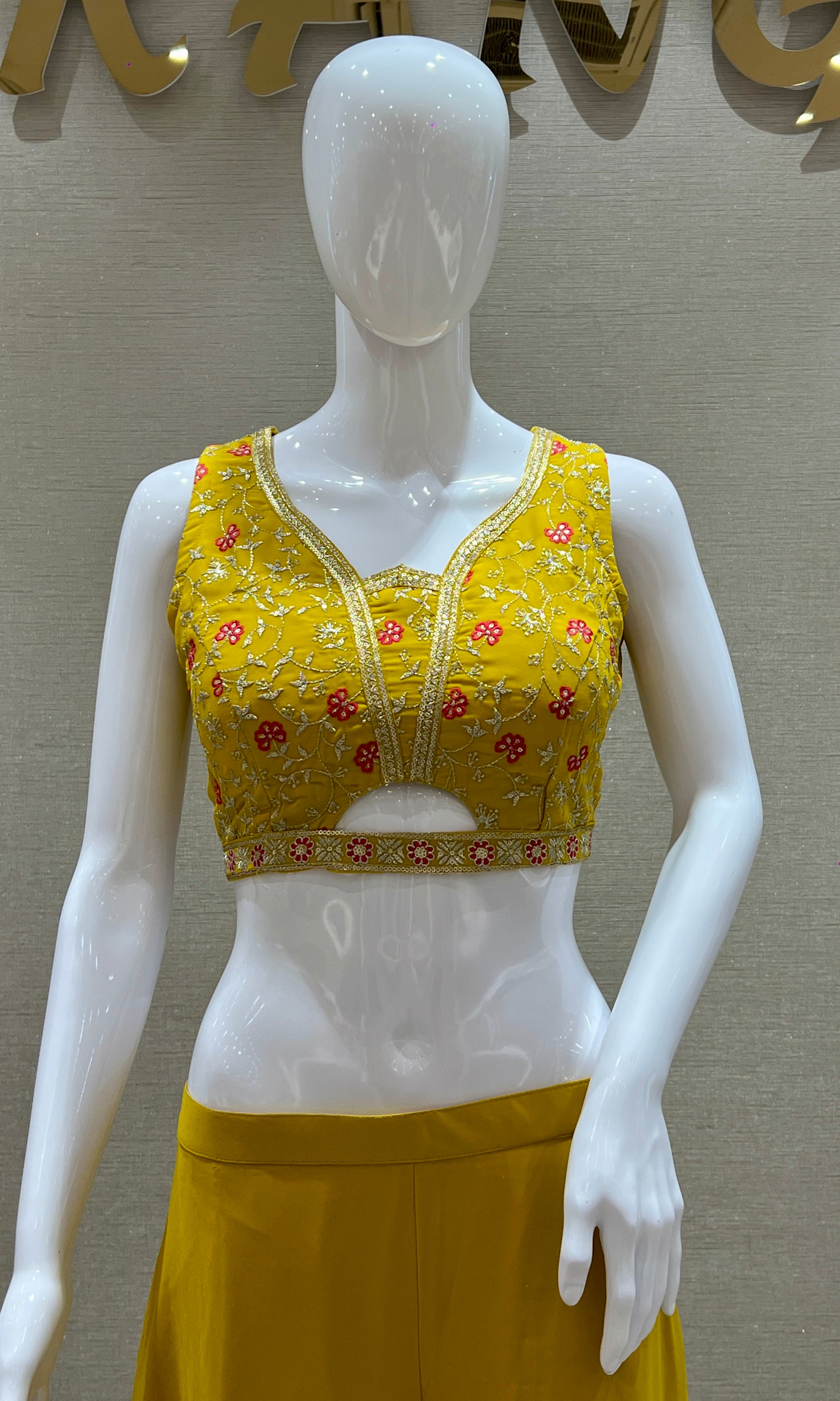 Sunlit Blossom Palazzo Set