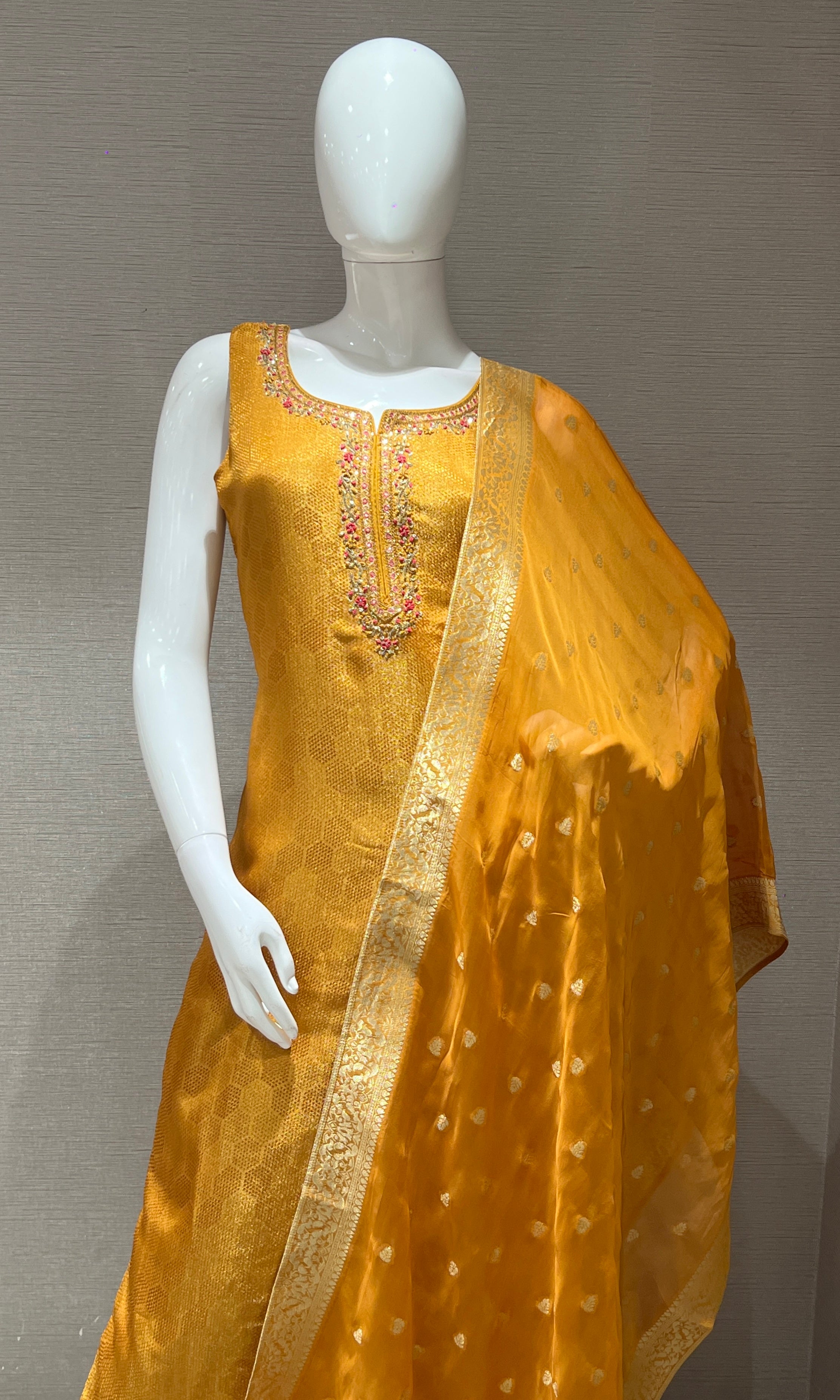 Mustard Gold Elegant Kurta set