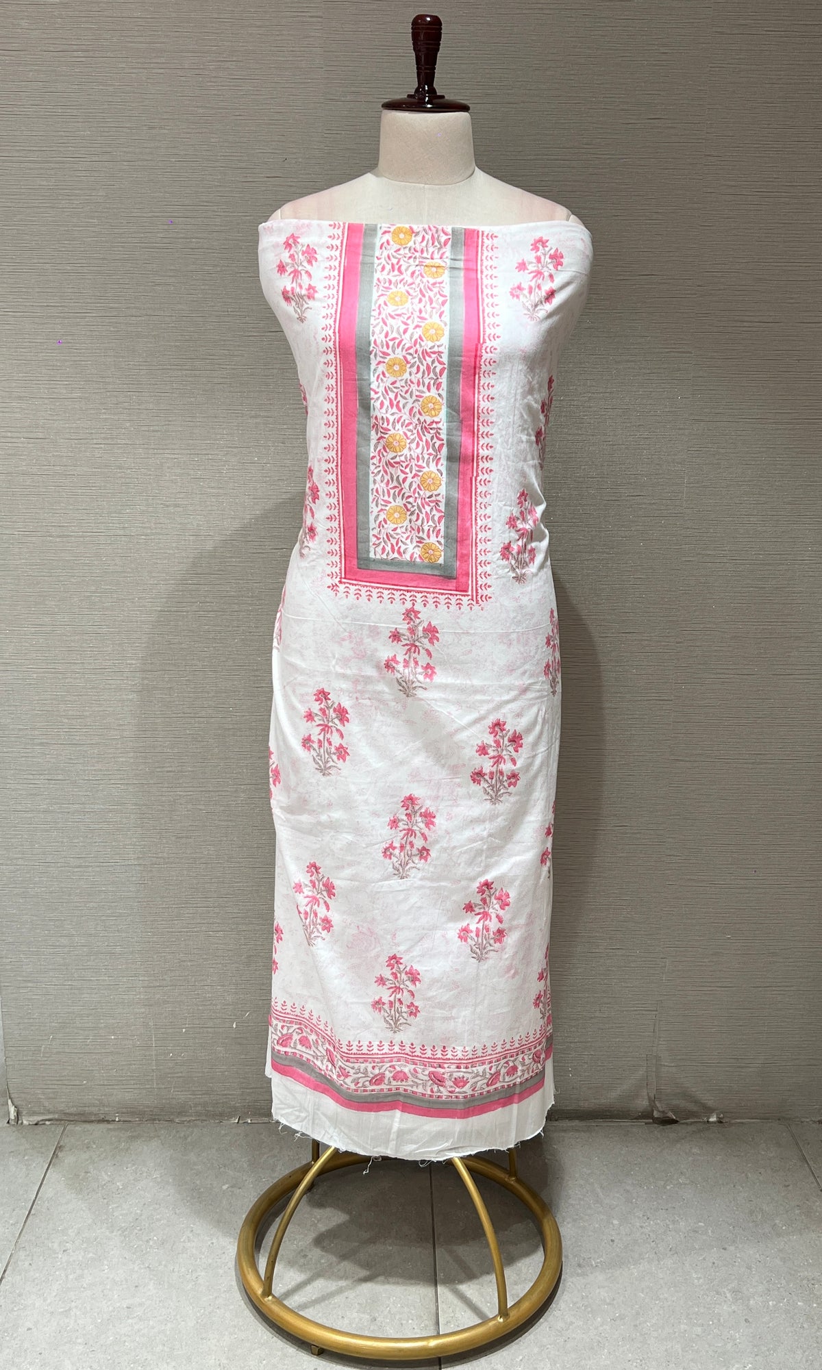 Pink dress material
