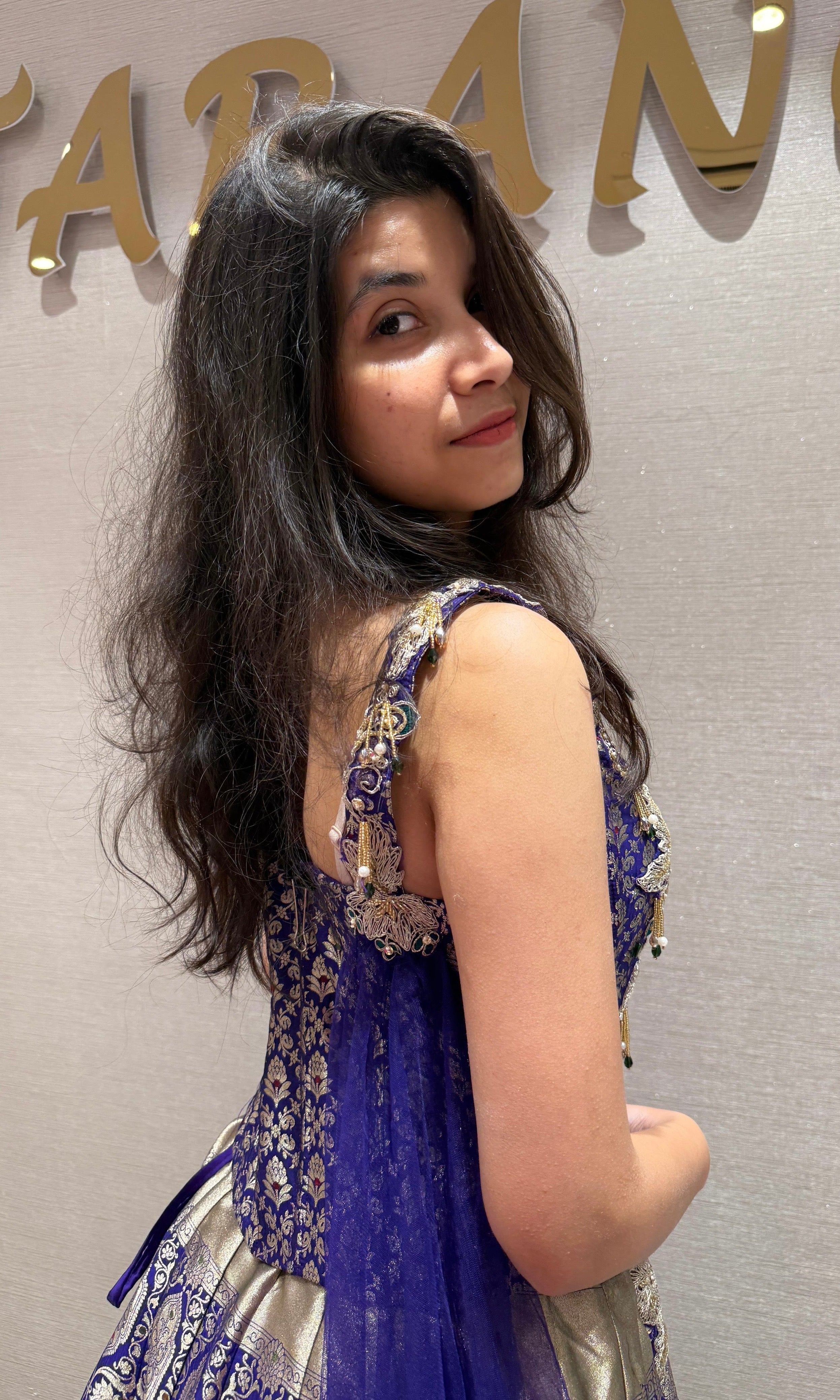 Amethyst Royal Silk lehenga