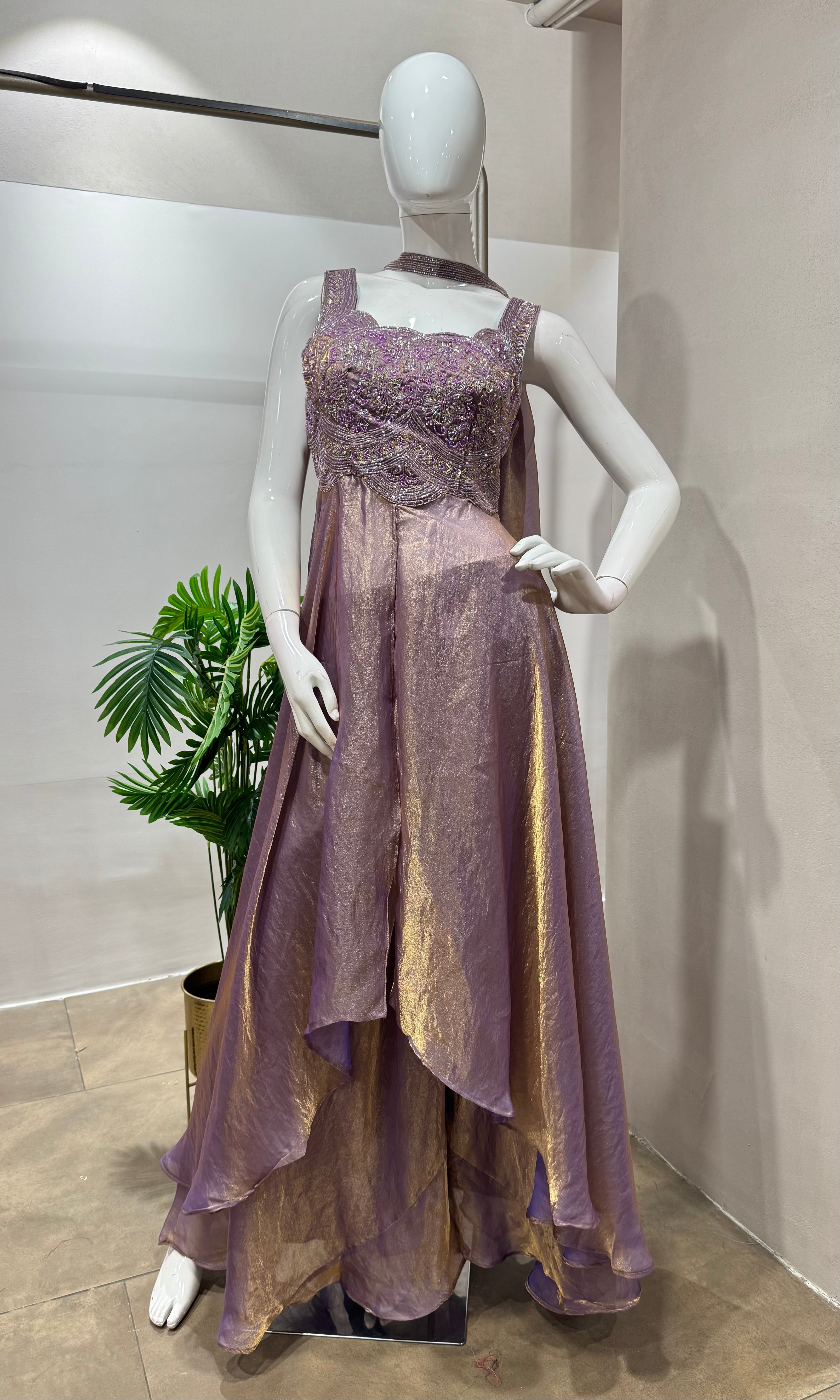 Violet EMBROIDERED ANARKALI