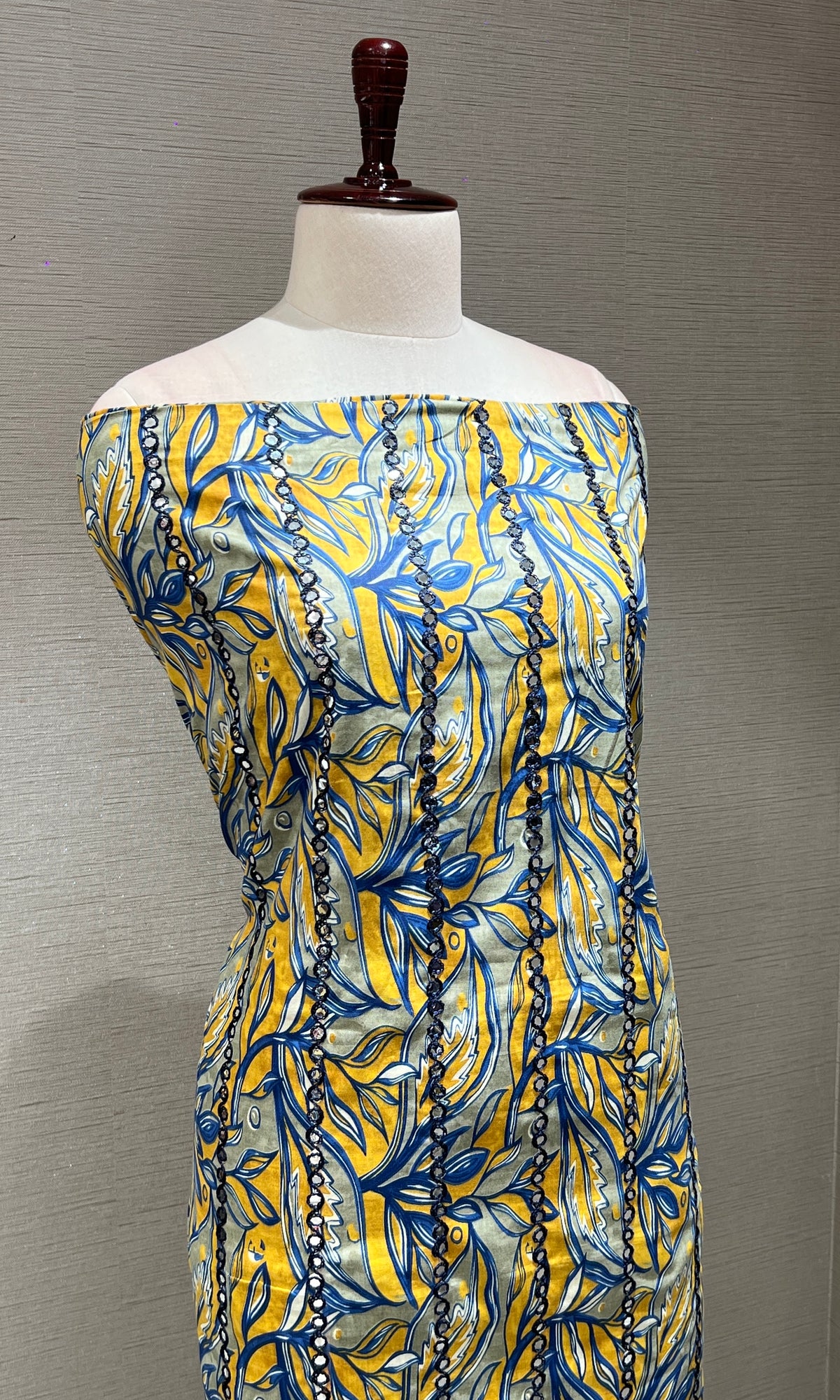 Yellow dress material