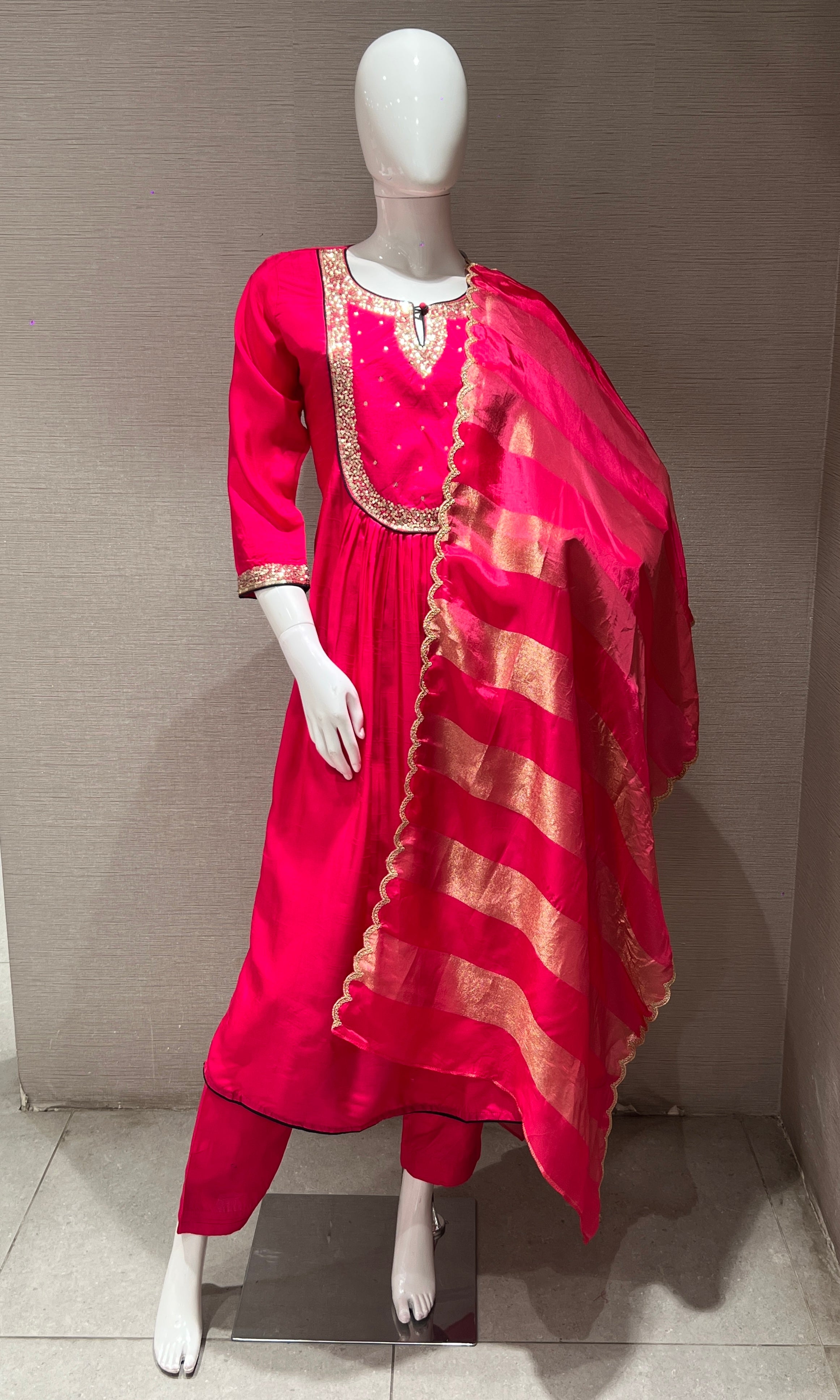 Pink kurta set