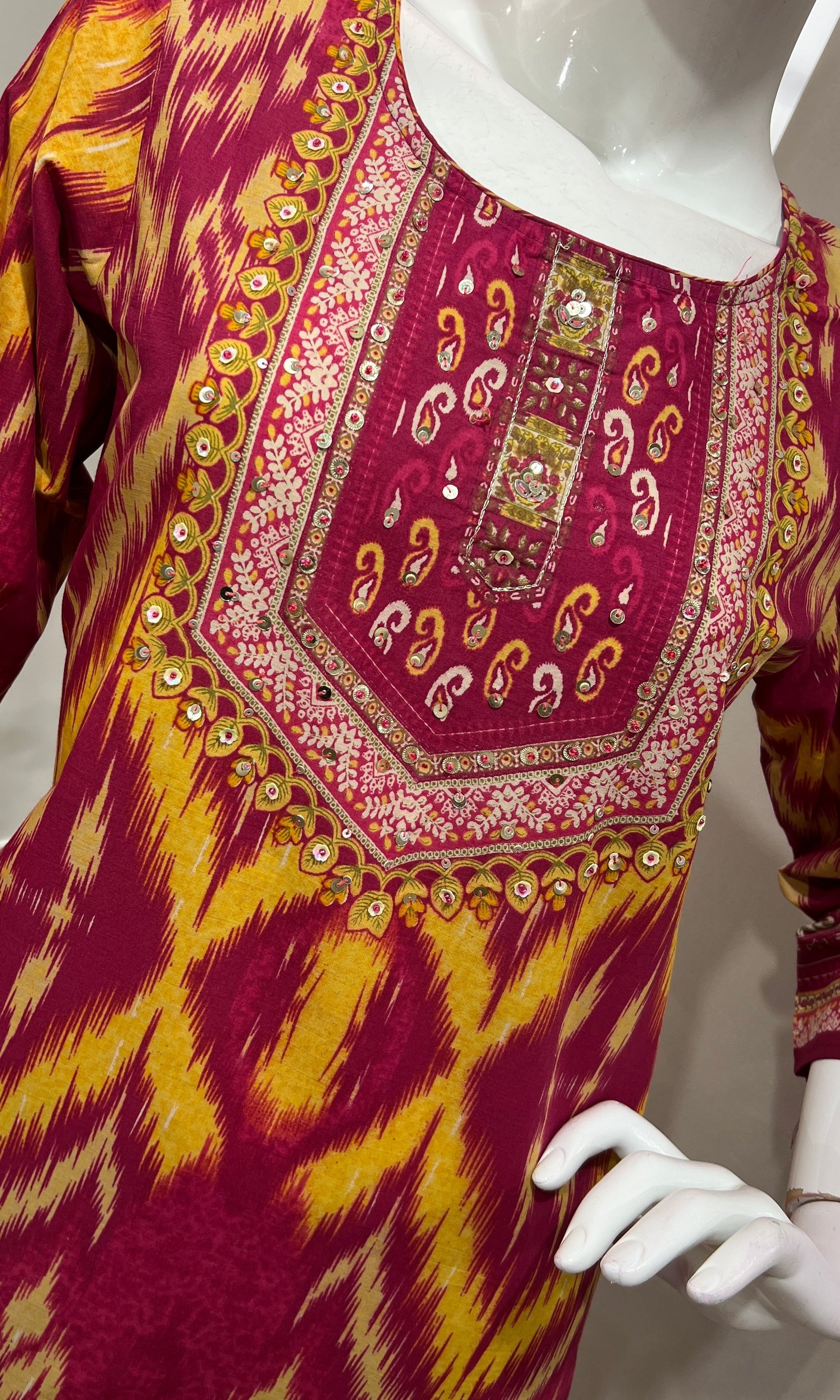 Rani pink ETHNIC kurta set