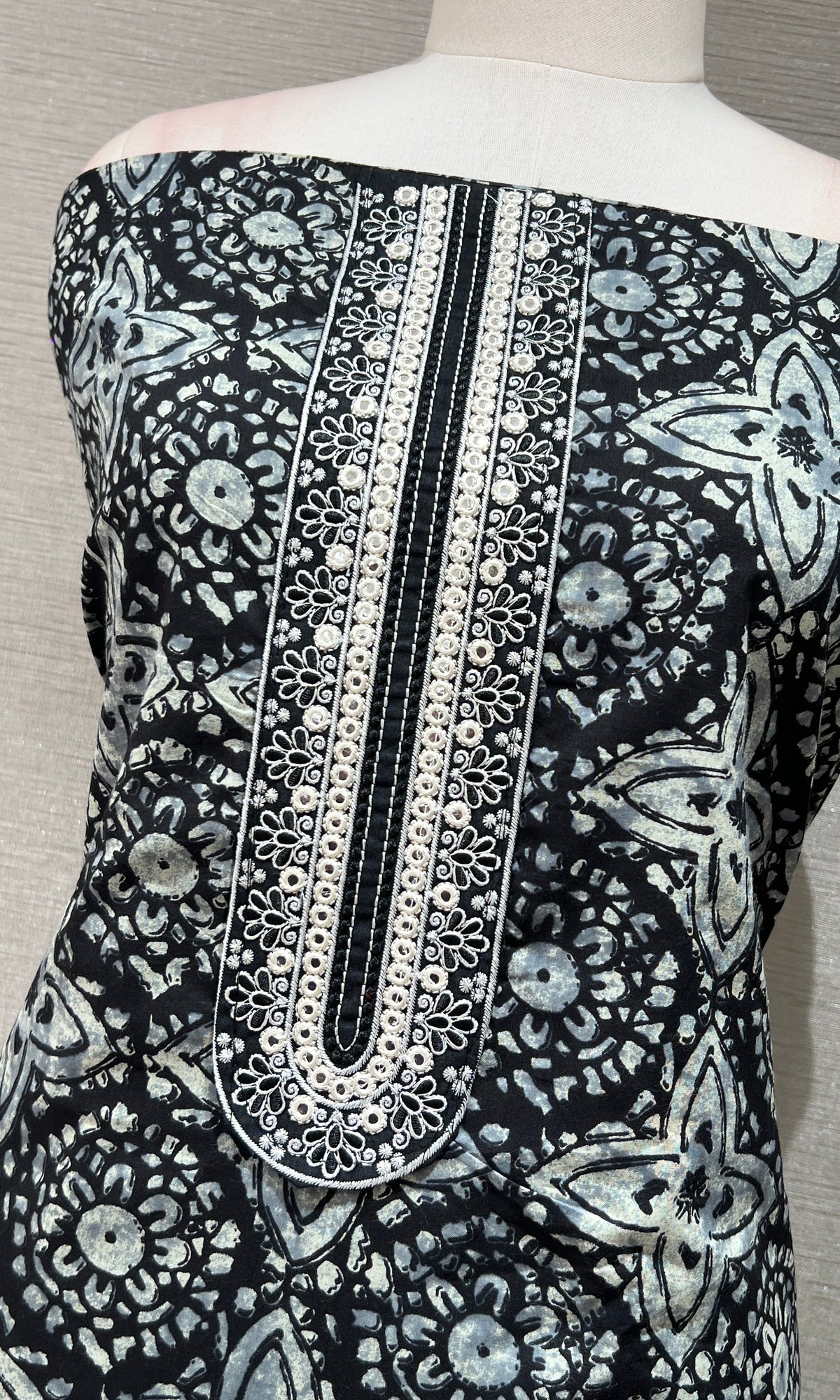 Black dress material