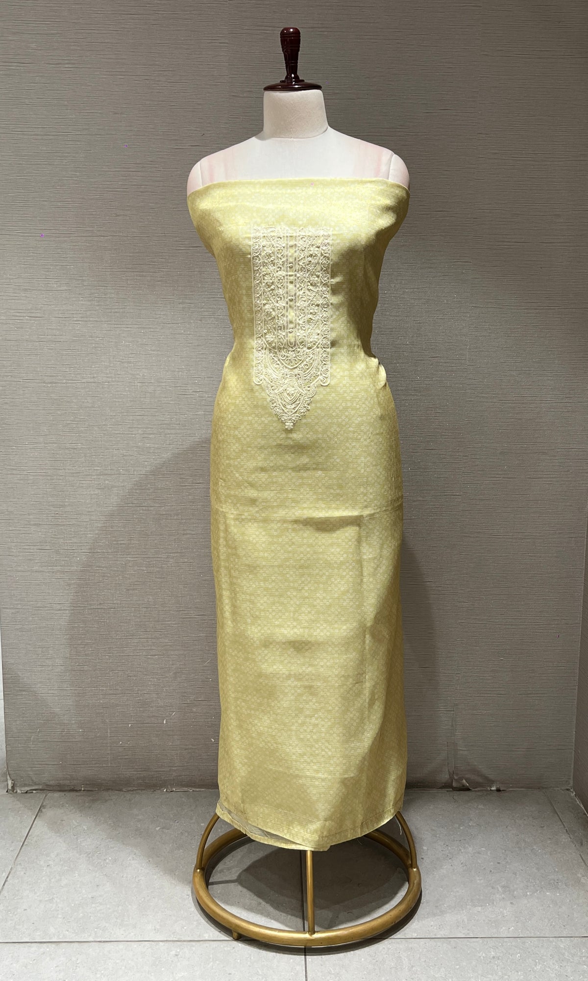 Green dress material