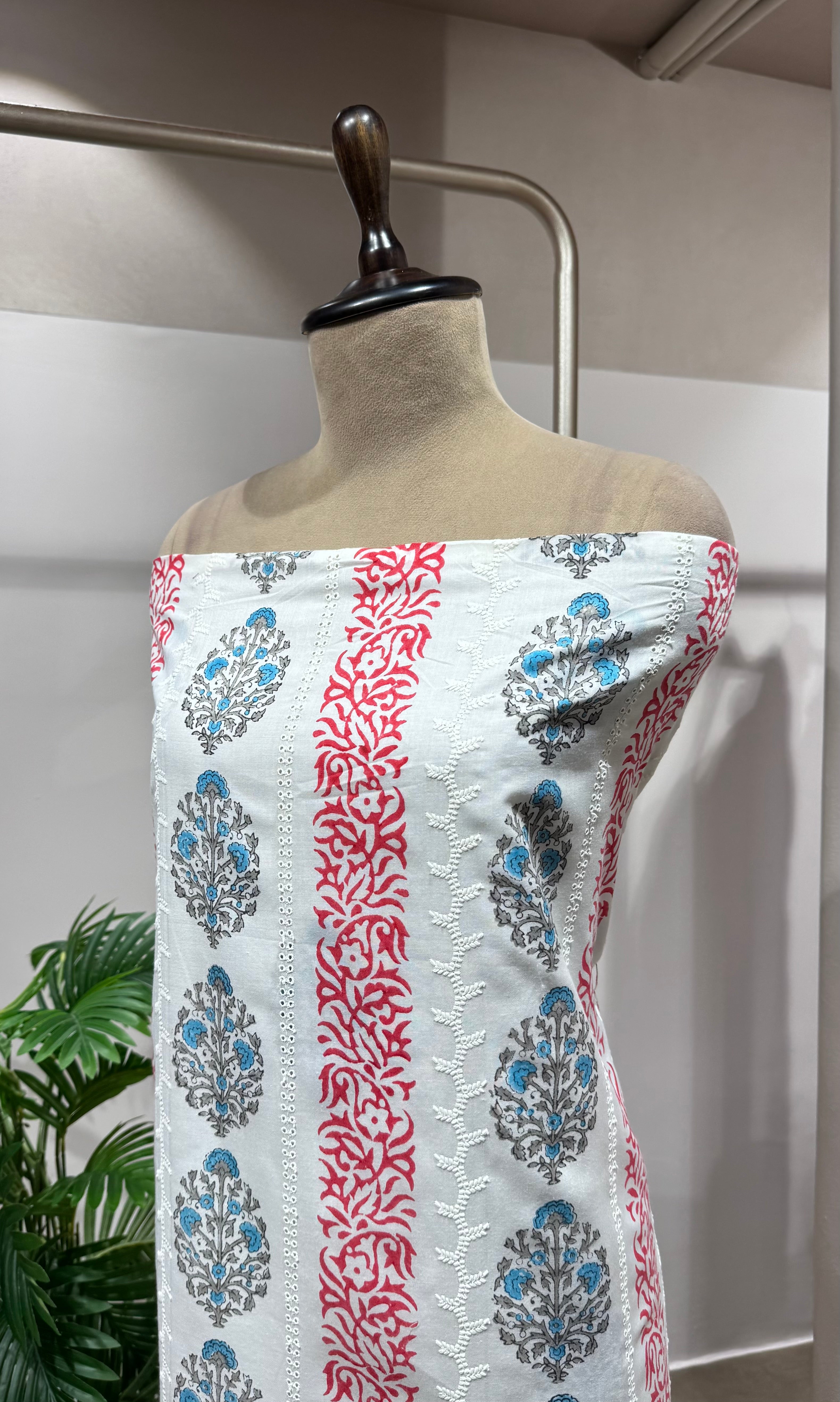 PINK Pure Cotton Printed dress material