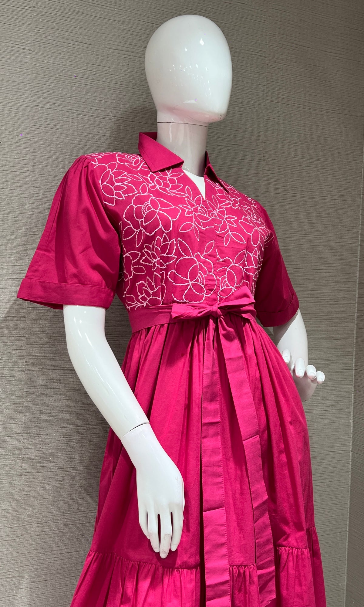 COTTON Pink SUMMER DRESS