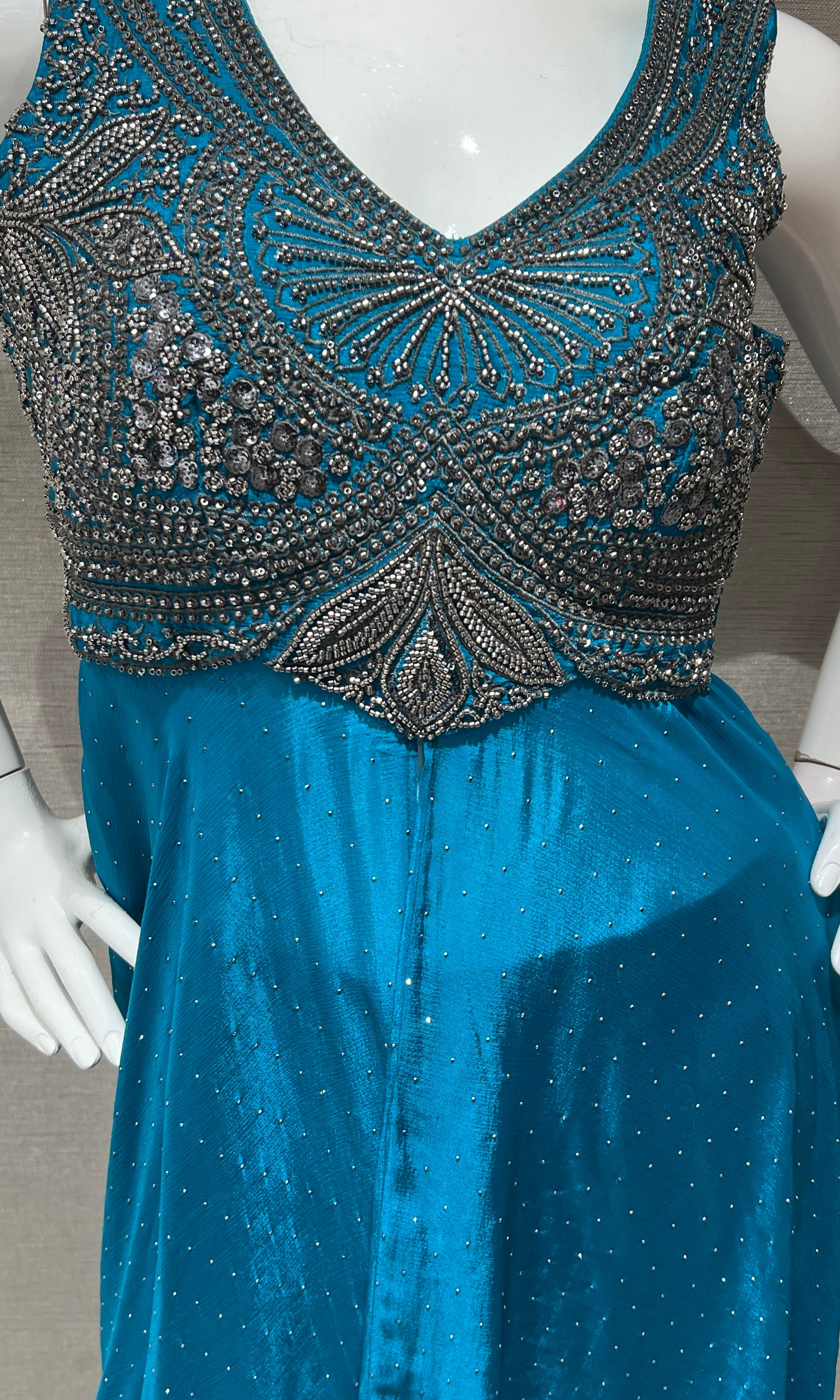 Rama Shimmer anarkali with palazzo pants