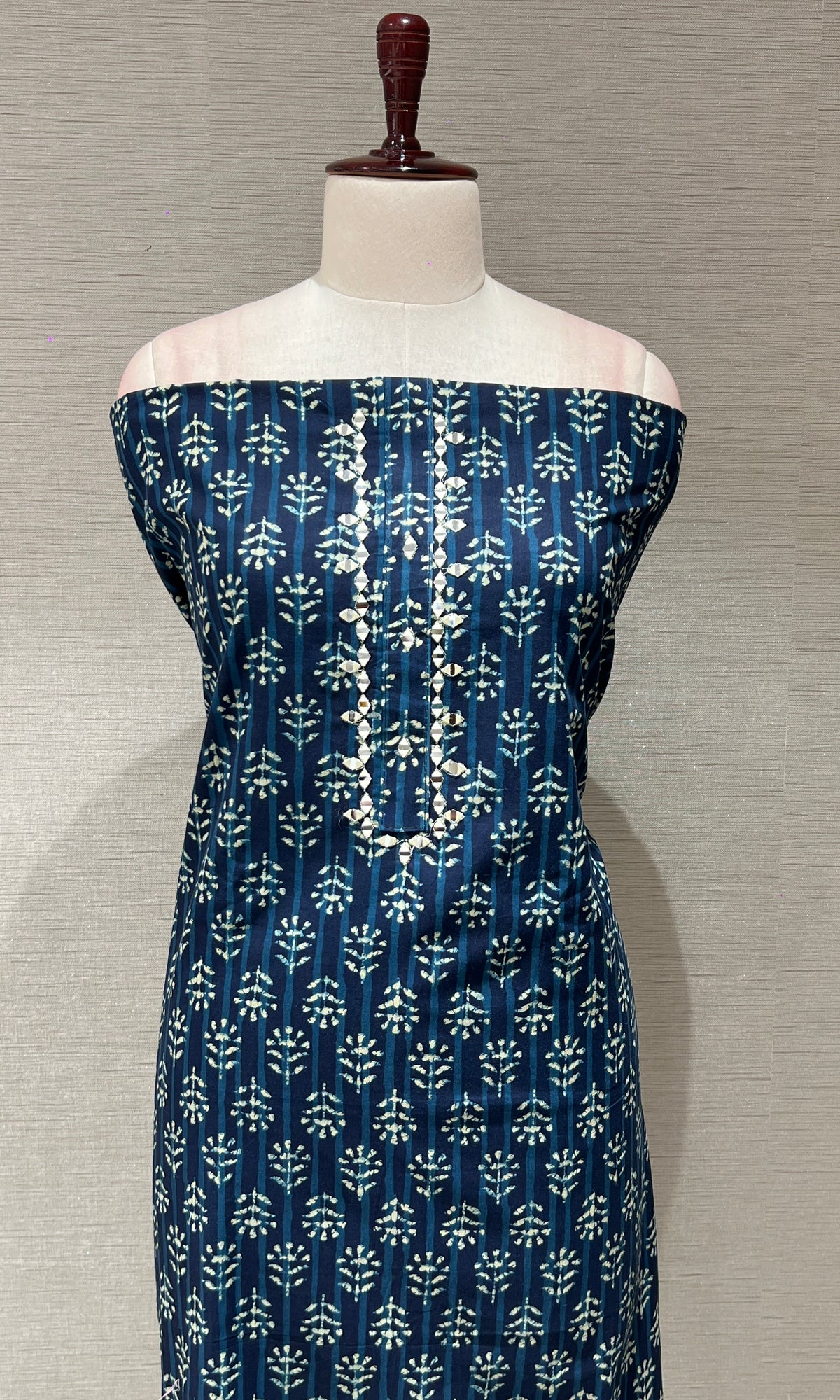 Navya blue dress material