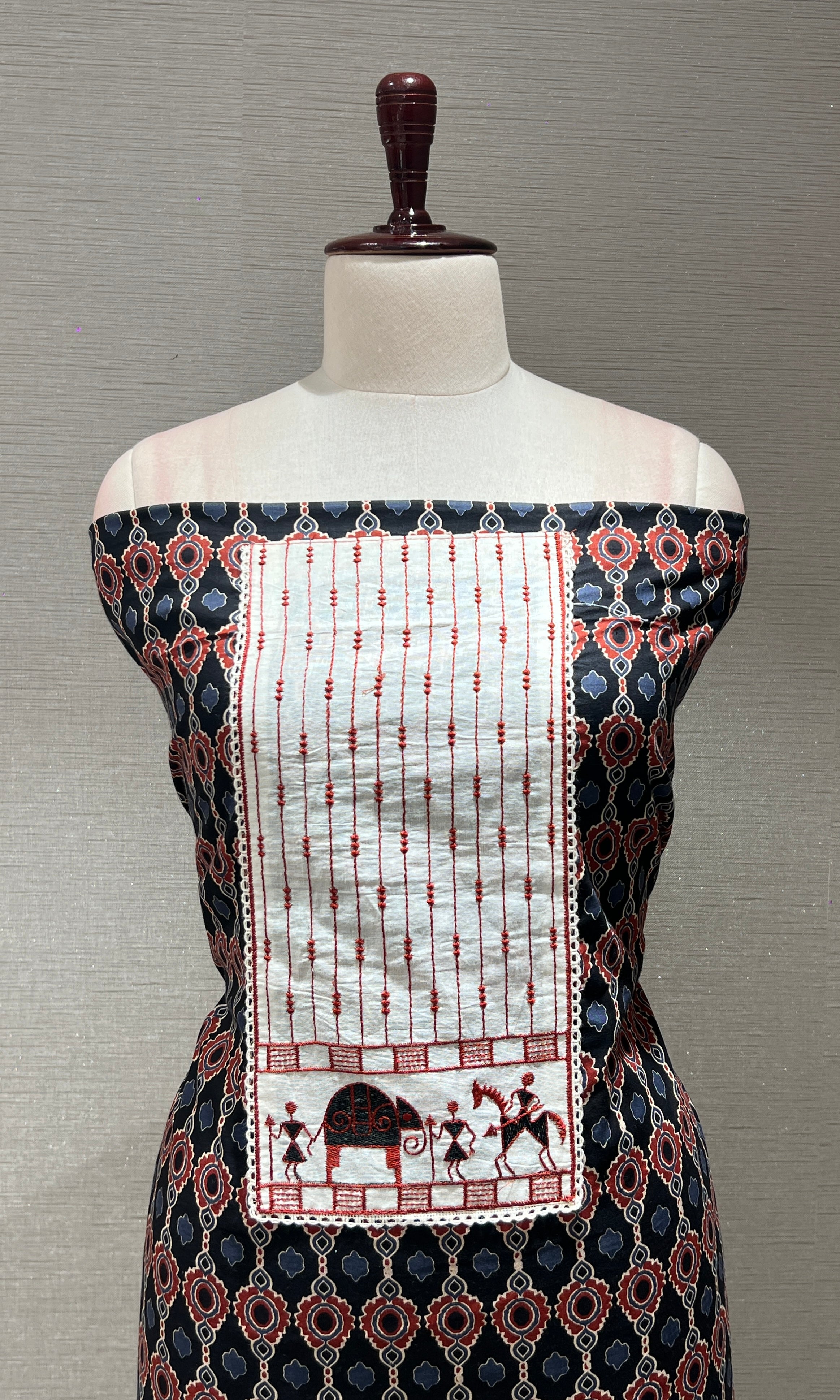 BLACK dress material