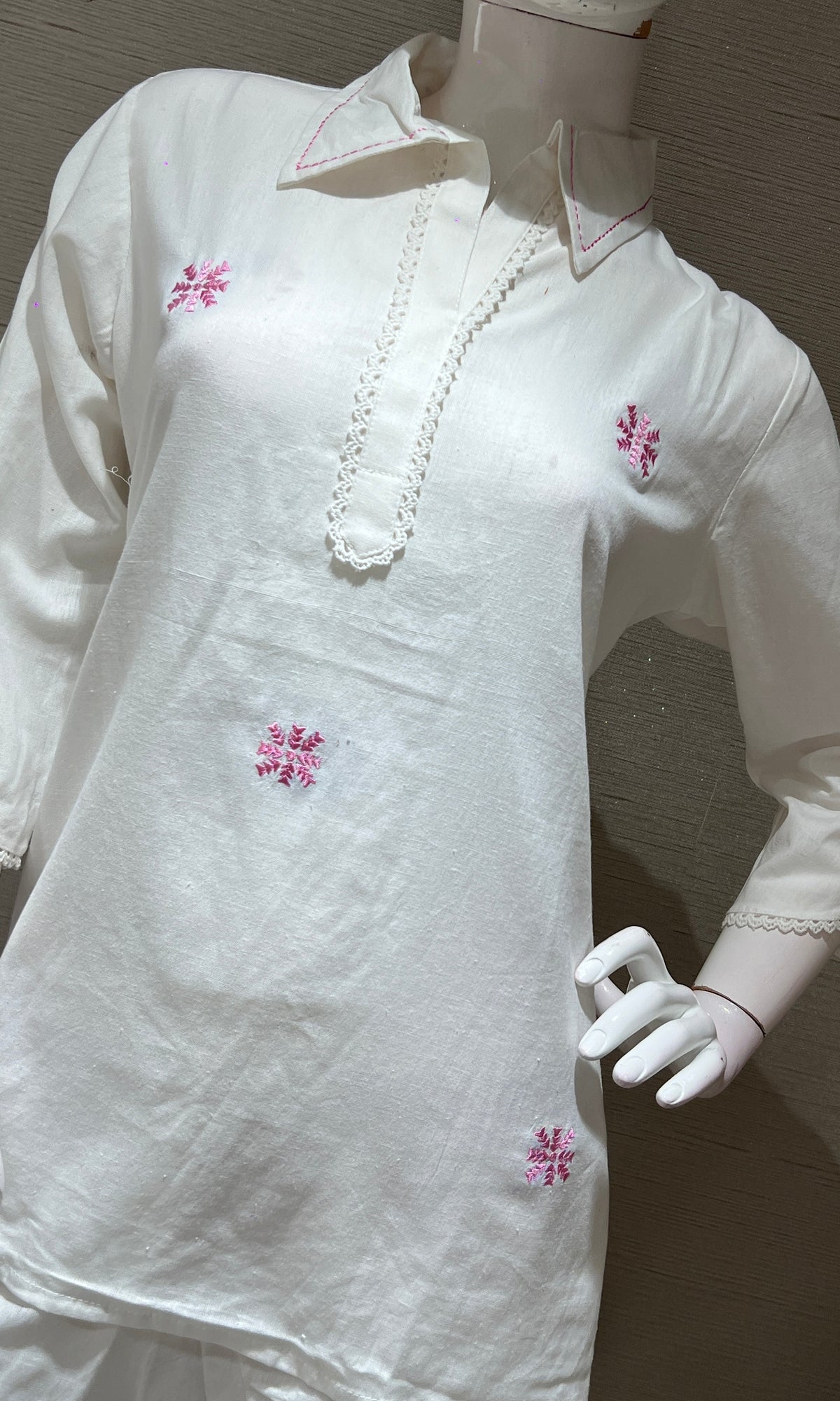 White CORD SET