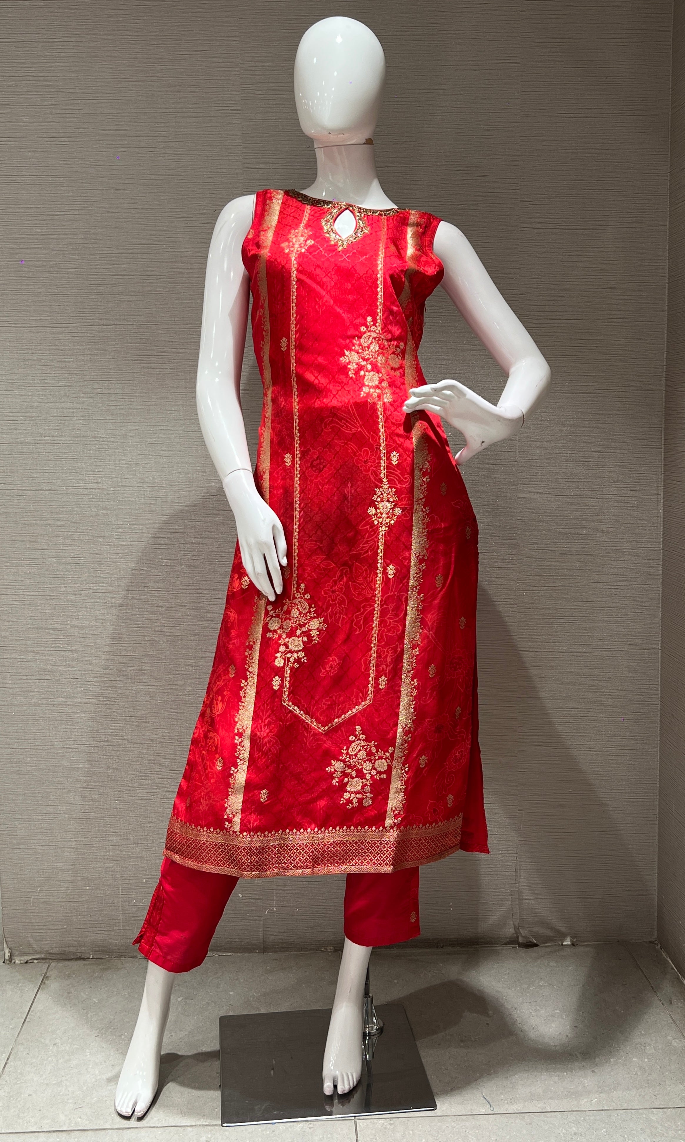 Rani pink kurta set