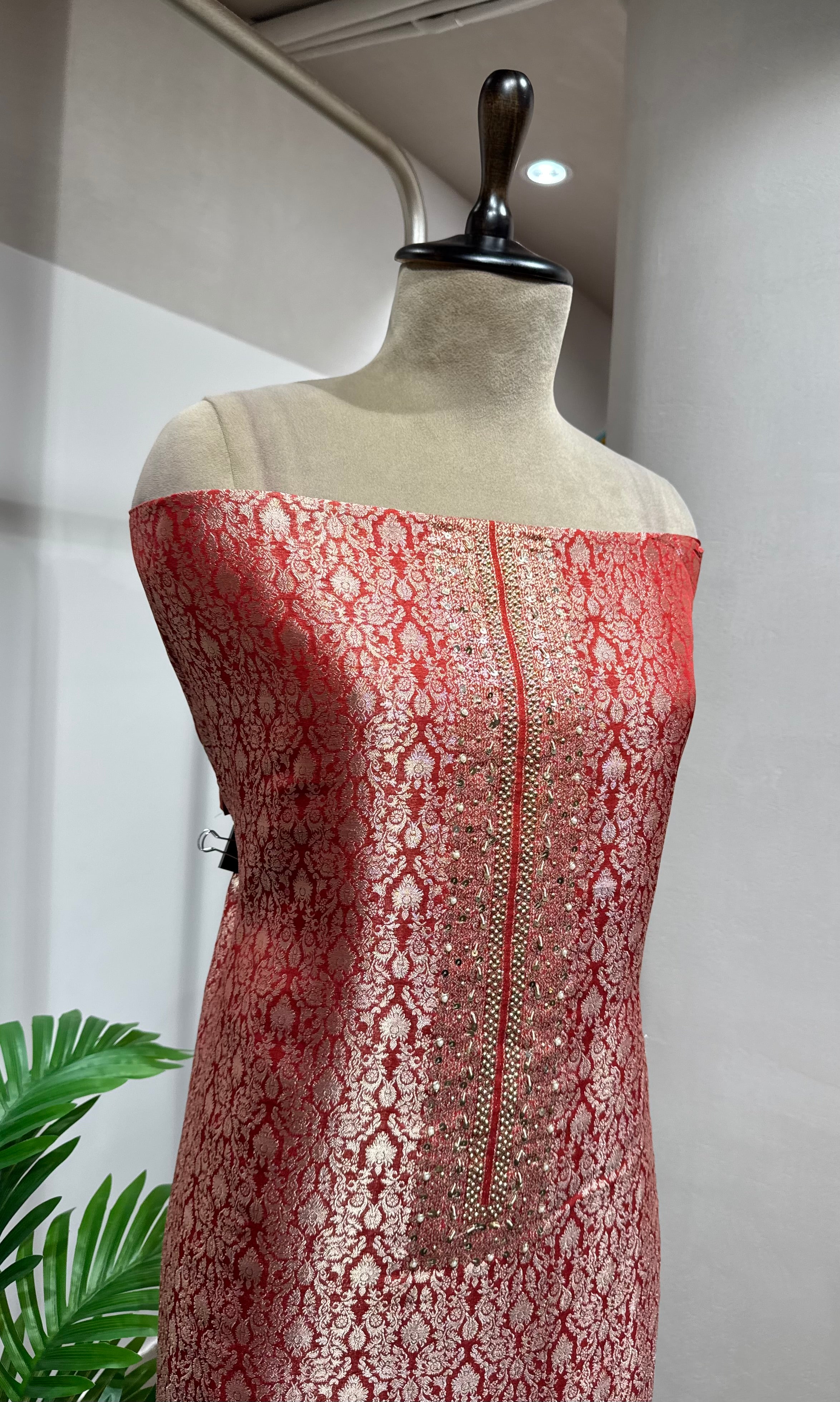 RANI BANARASI SILK DRESS MATERIAL