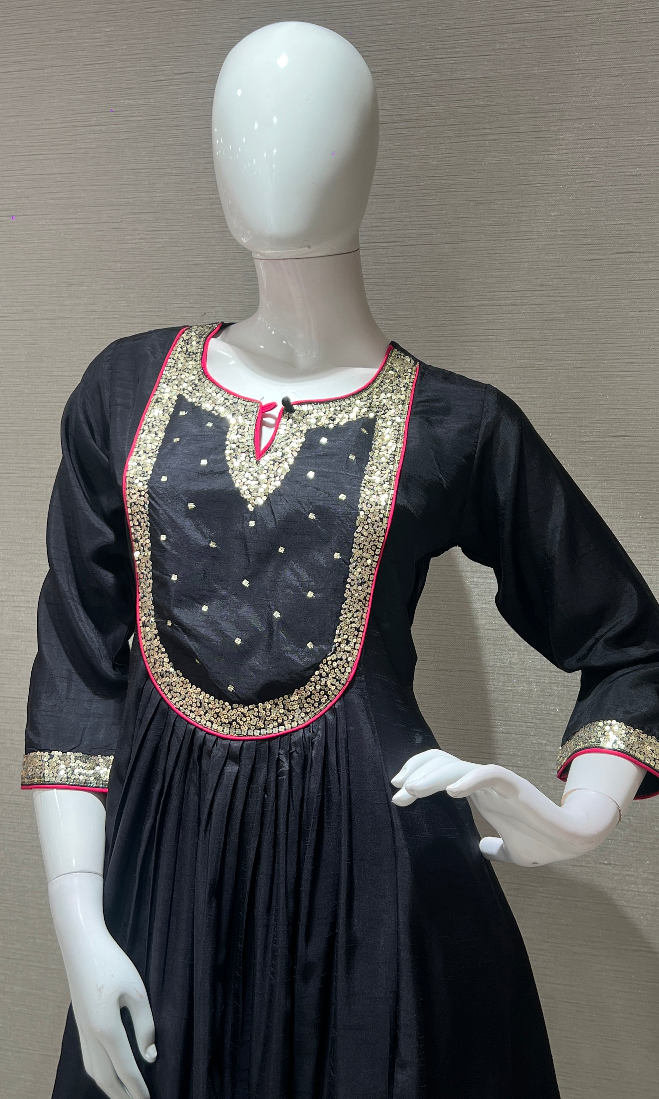 Black kurta set