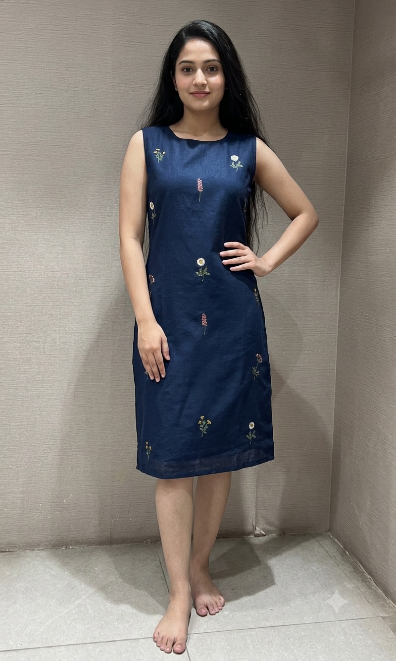 Navy blue DRESS