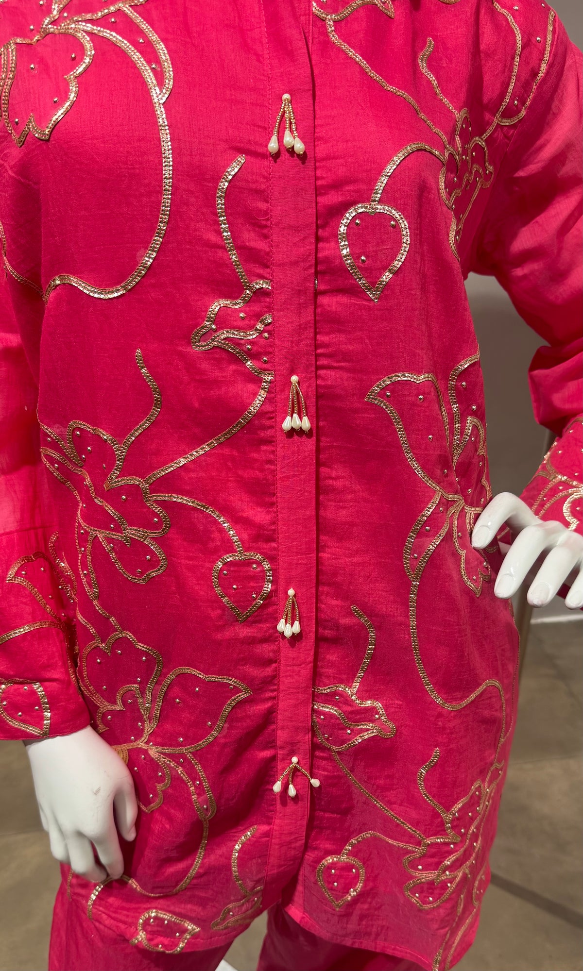 Rani Gold motif cord set