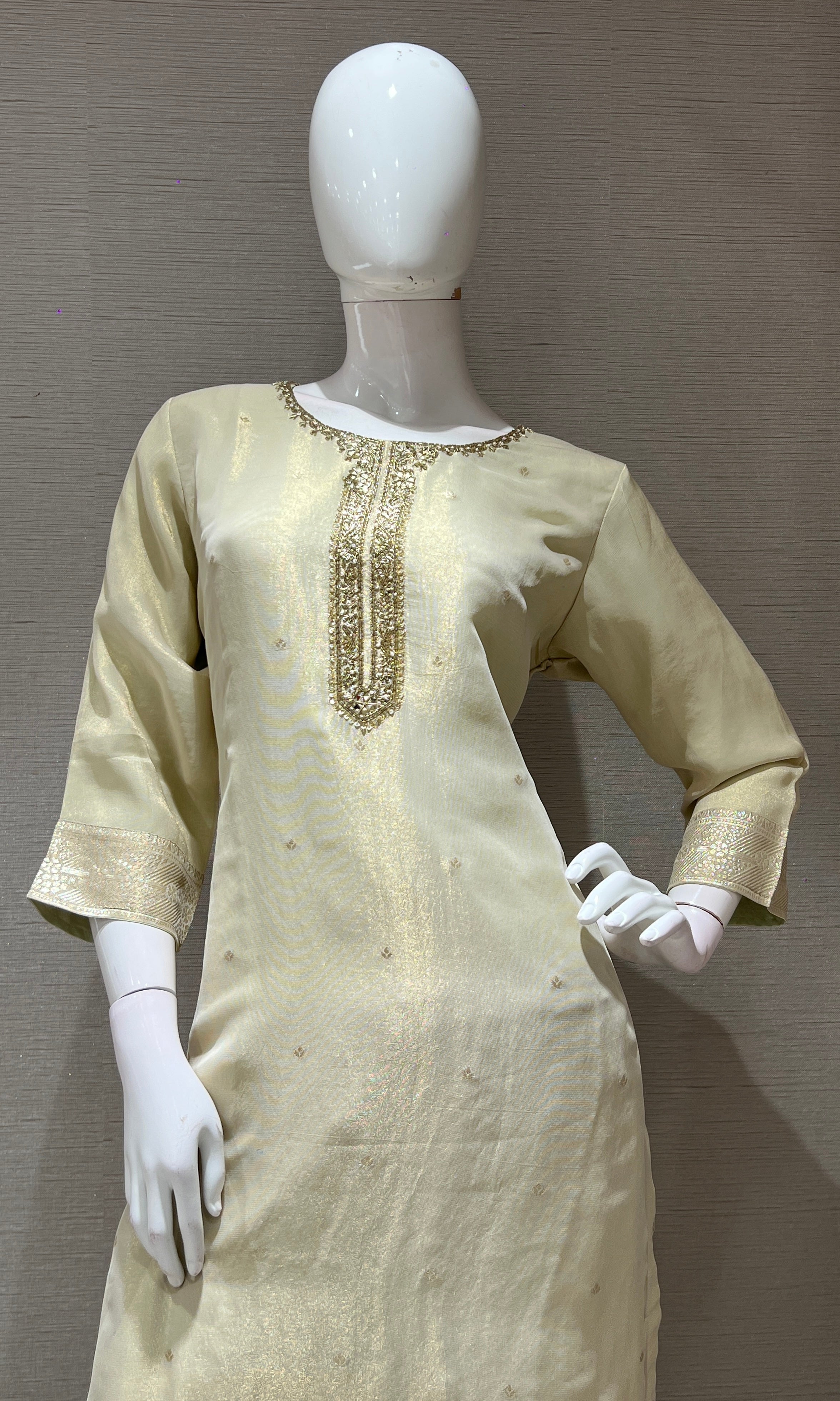 BEAGH golden kurta set