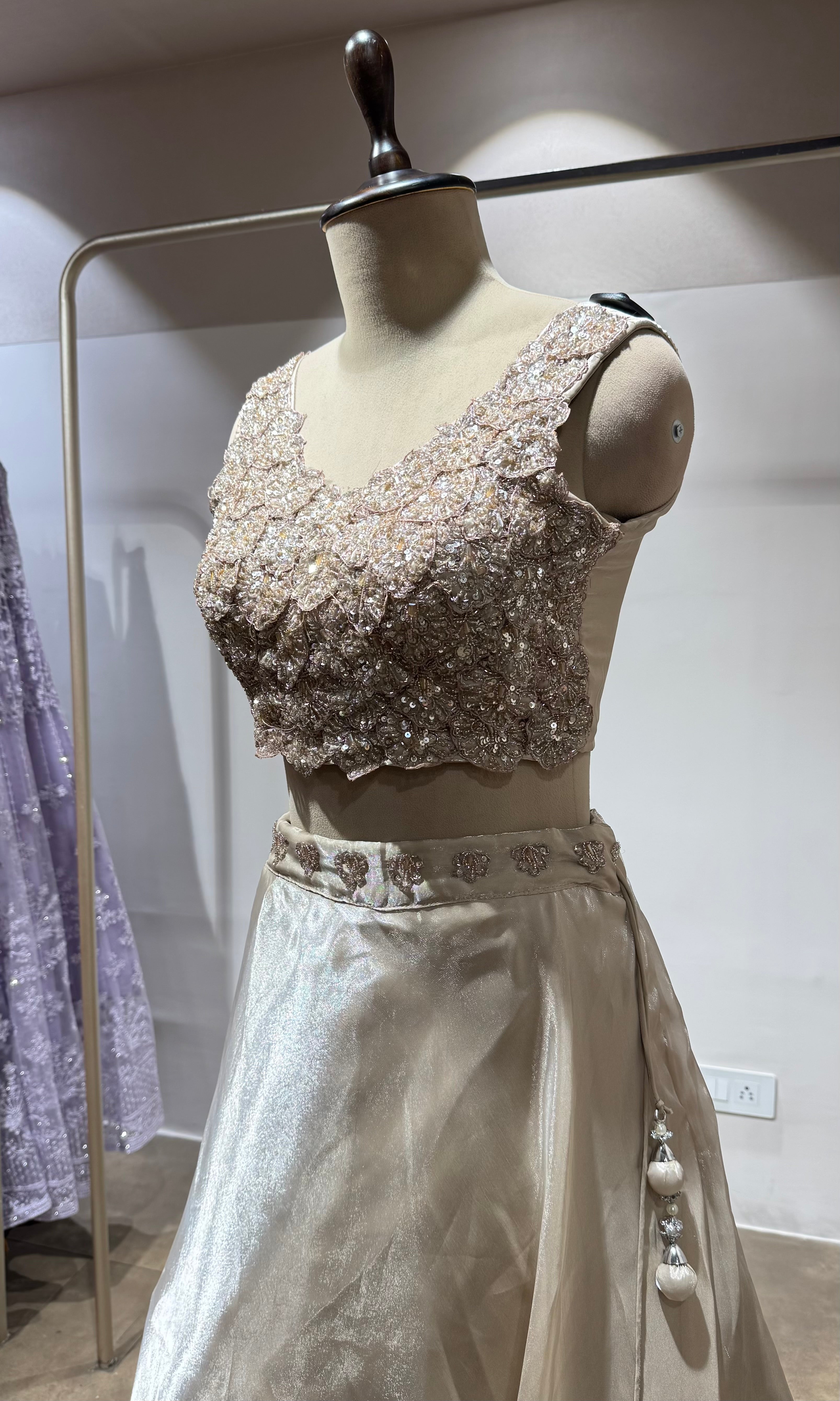 FAWN Lehenga set with Blouse & Dupatta