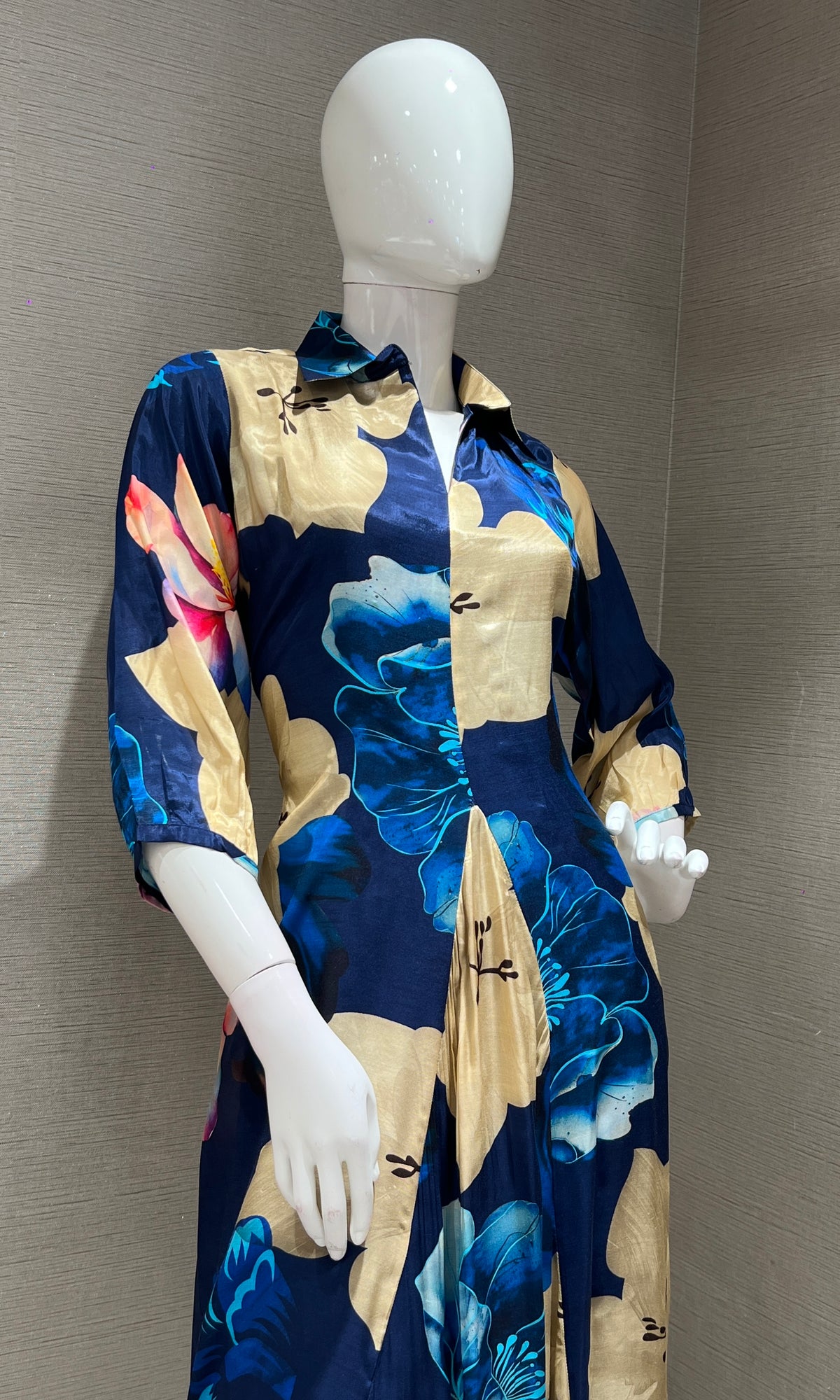 Blue FLORAL DRESS