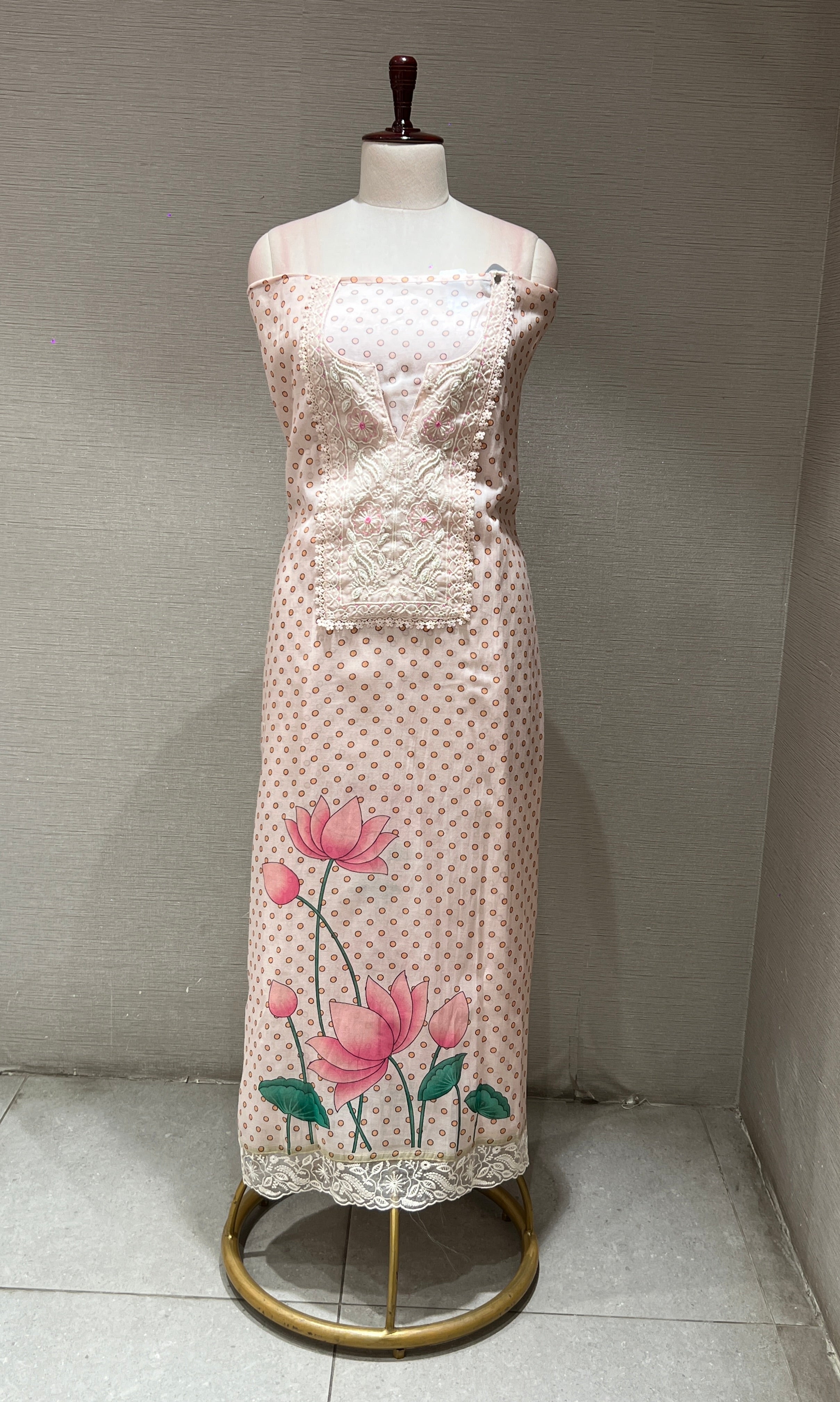 LIGHT PINK DRESS MATERIAL
