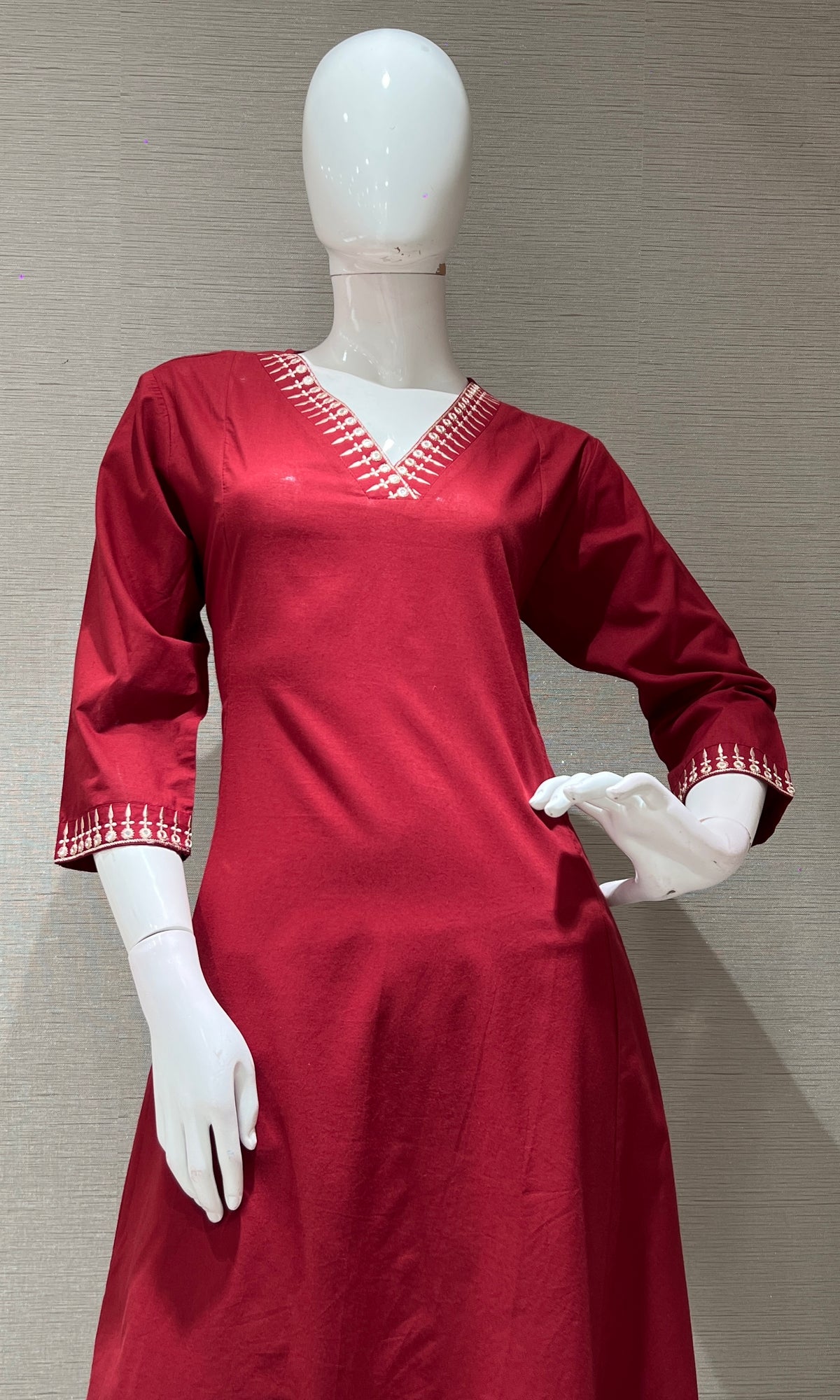 Maroon ETHNIC KURTA SET