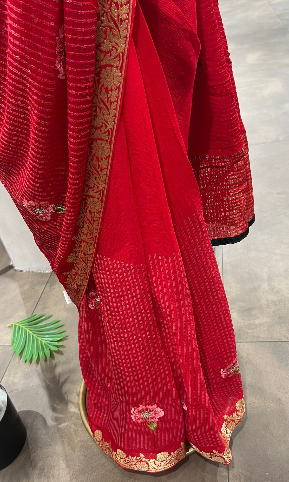 RED ethnic saree