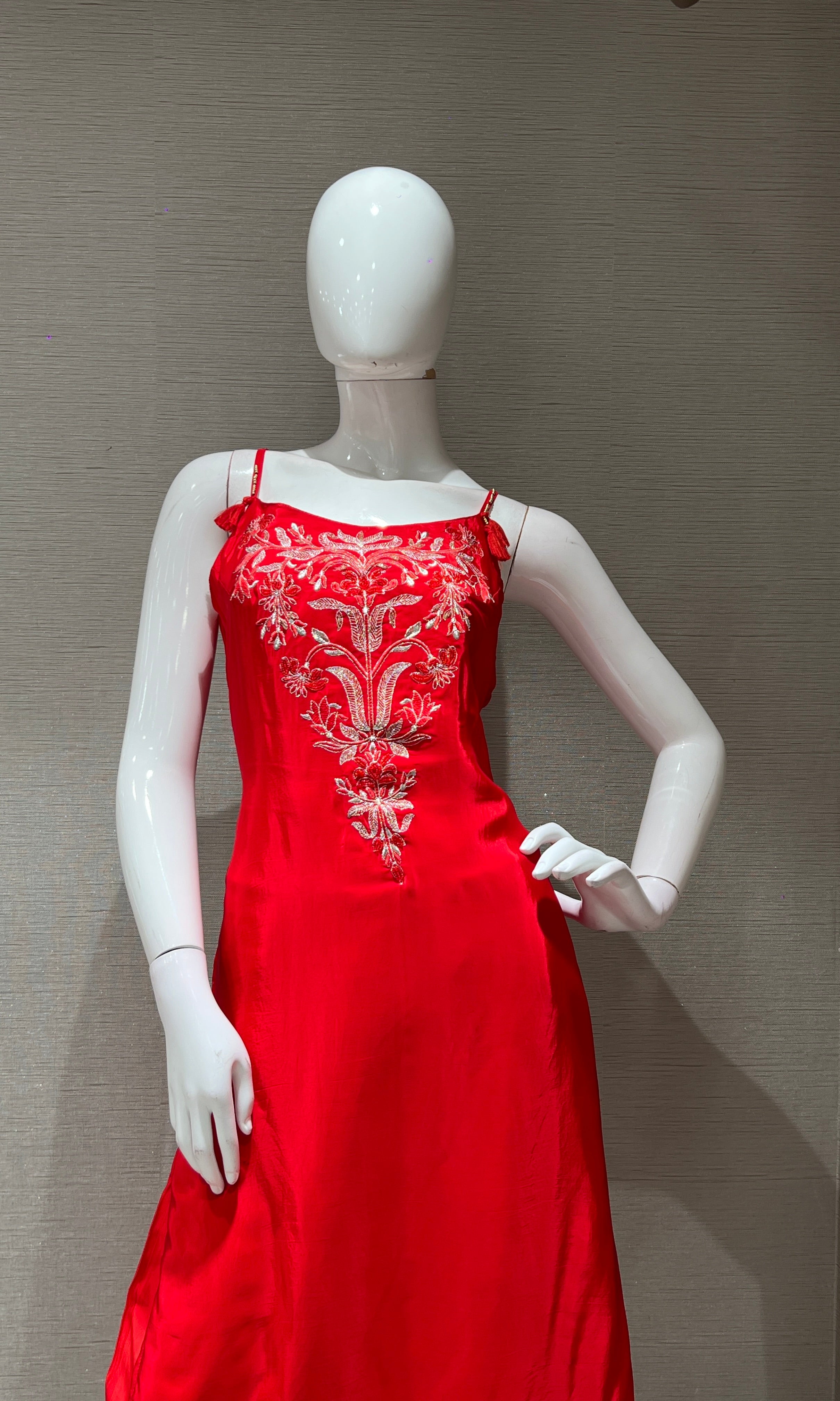 CHILLI RED GEORGETTE SALWAR SUIT