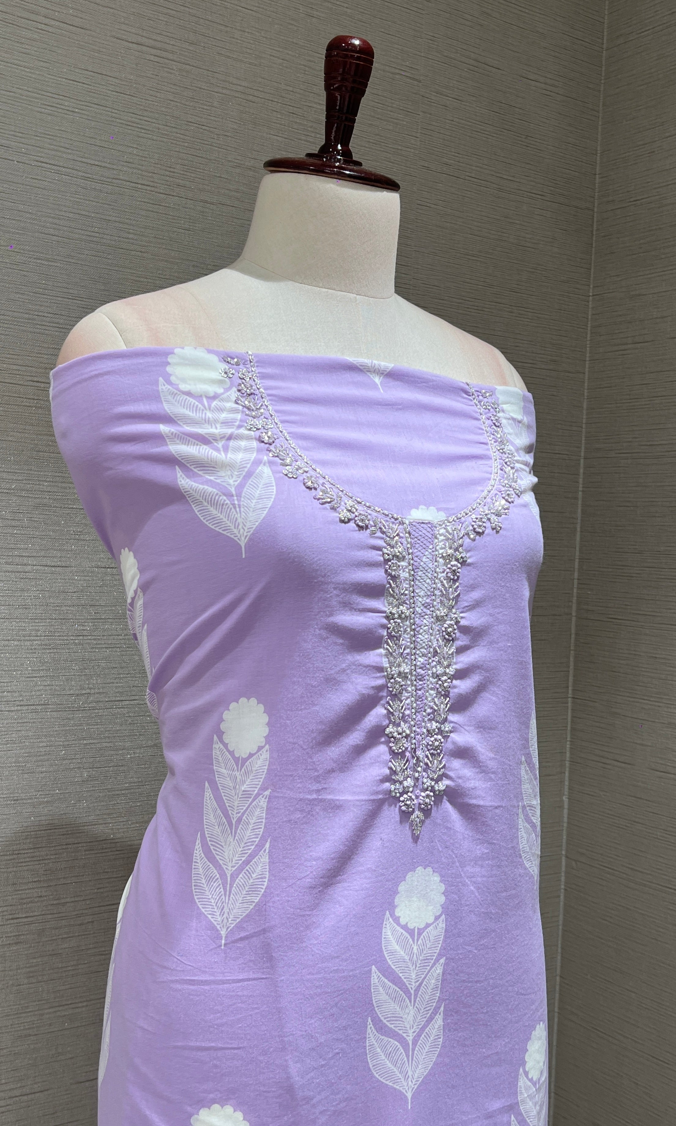 Purple dress material