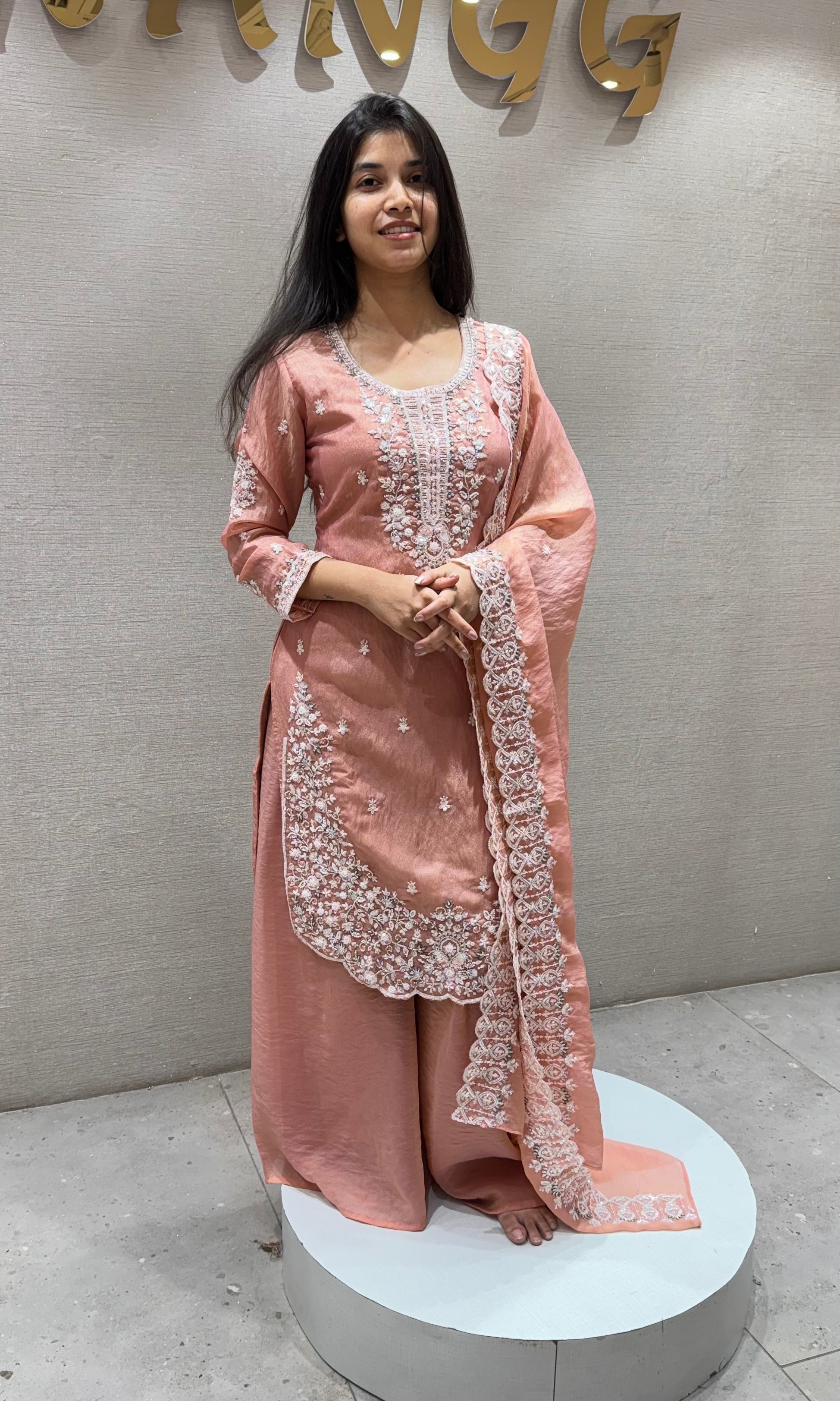 open lace back dress Devnaagri