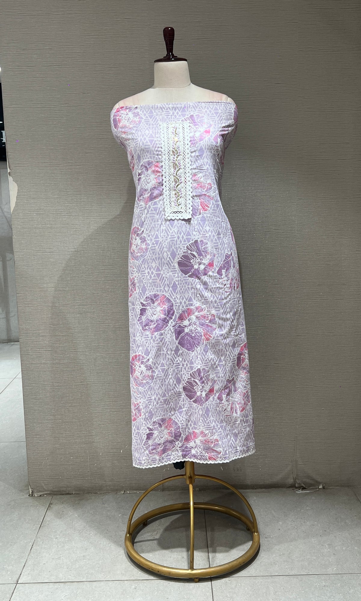 Purple dress material