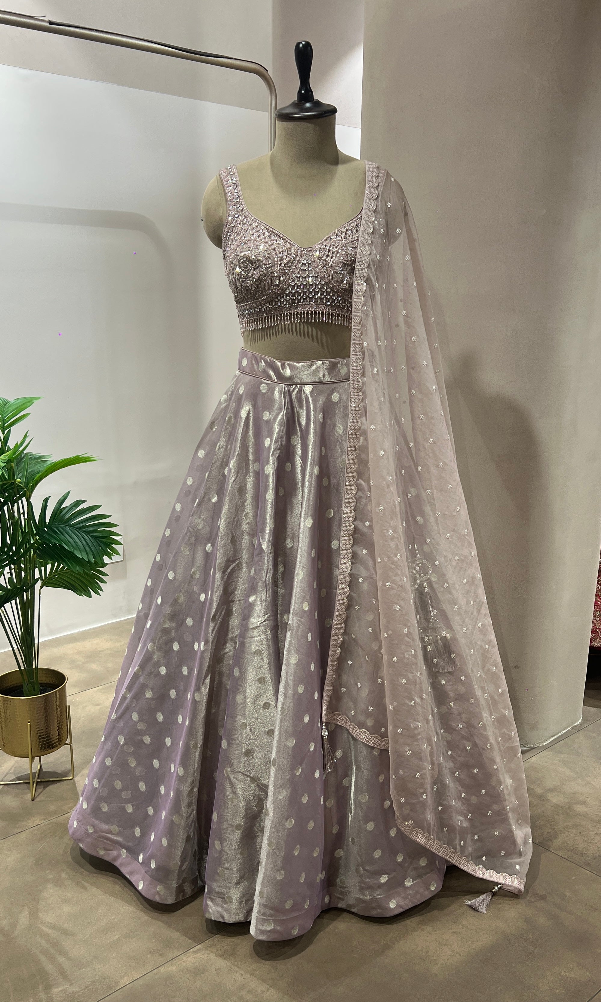 Pink INTRICATE EMBROIDERED Lehenga