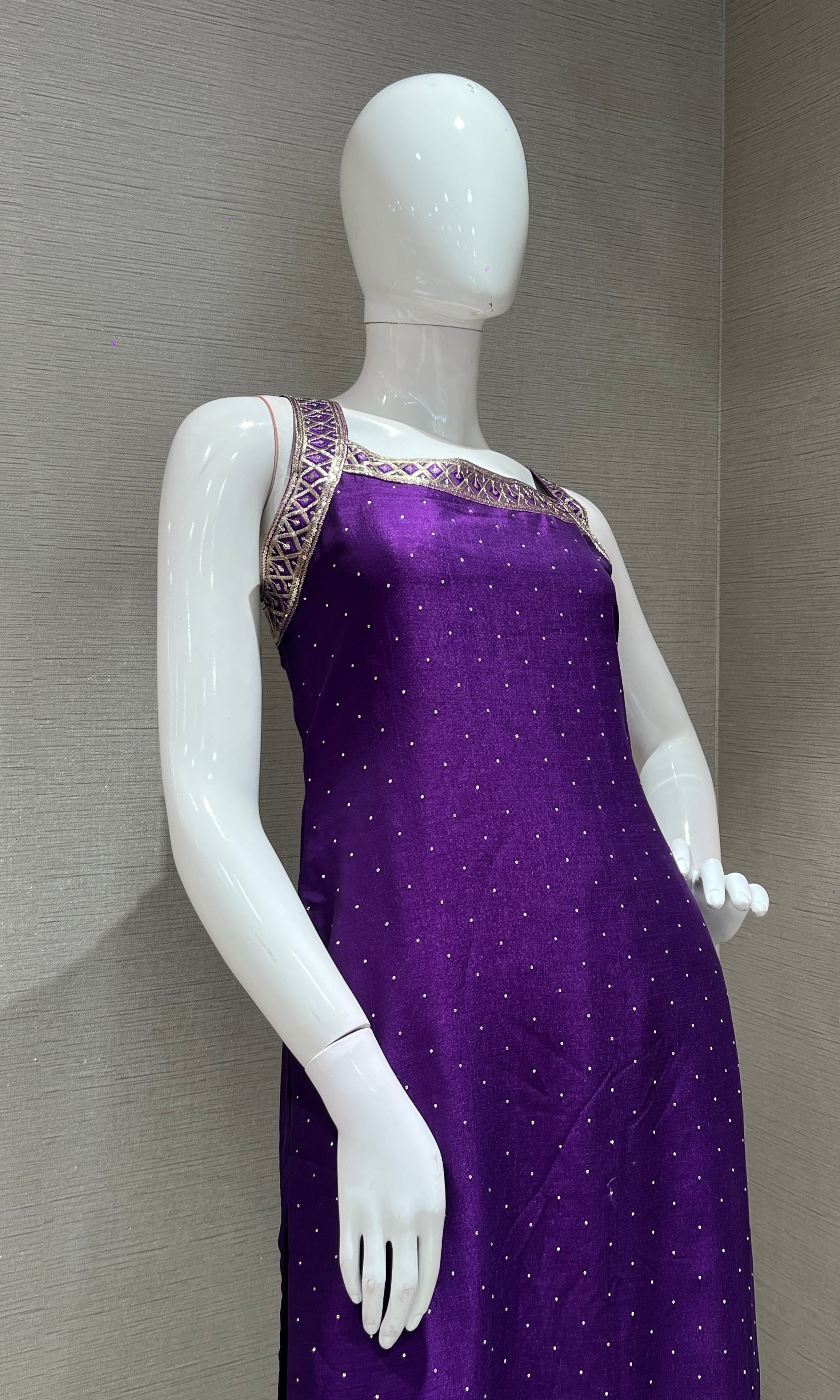 Purple ETHNIC GOLDEN kurta set